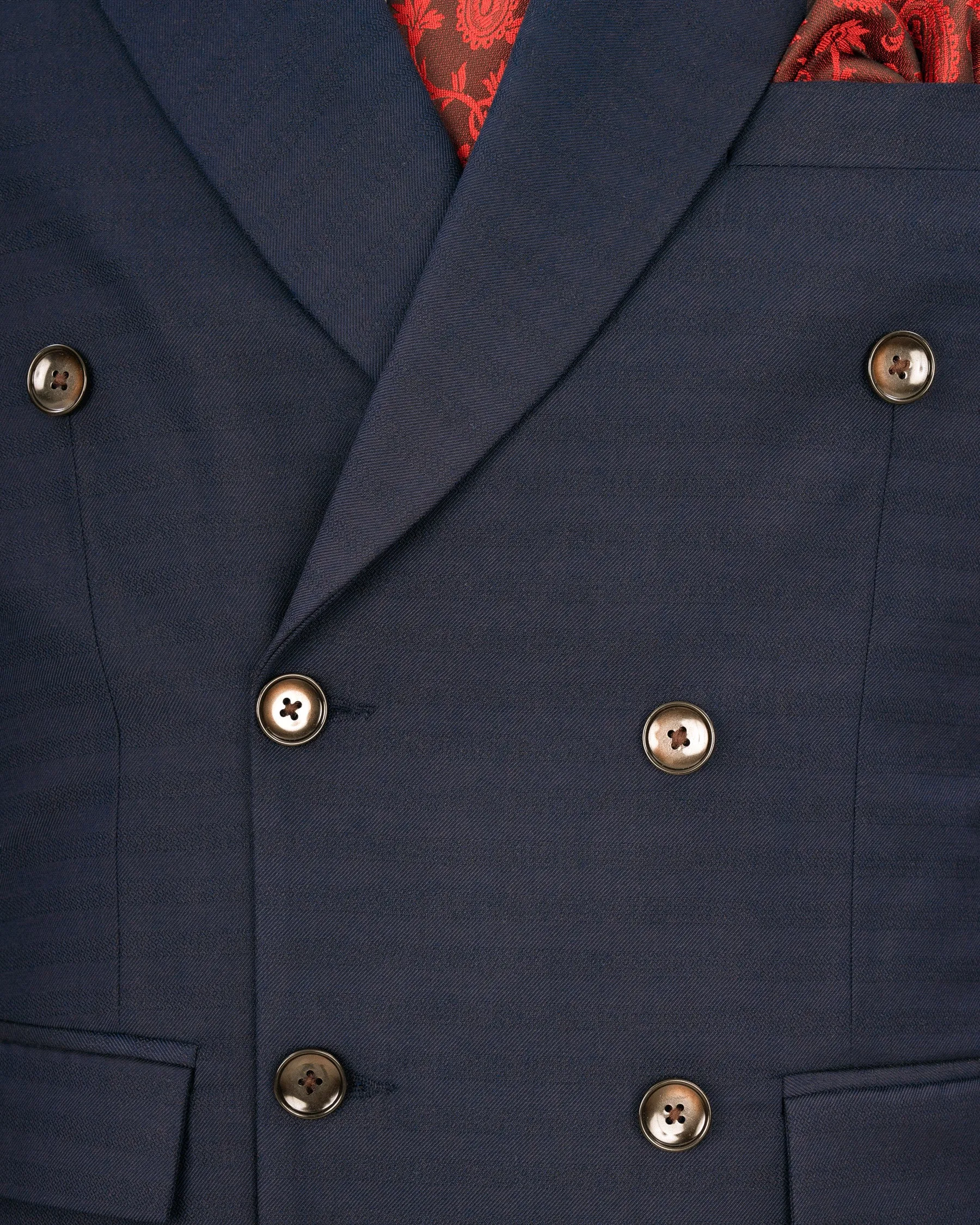 Tuna Blue Double Breasted Blazer sold by French Crown product image thumbnail 4