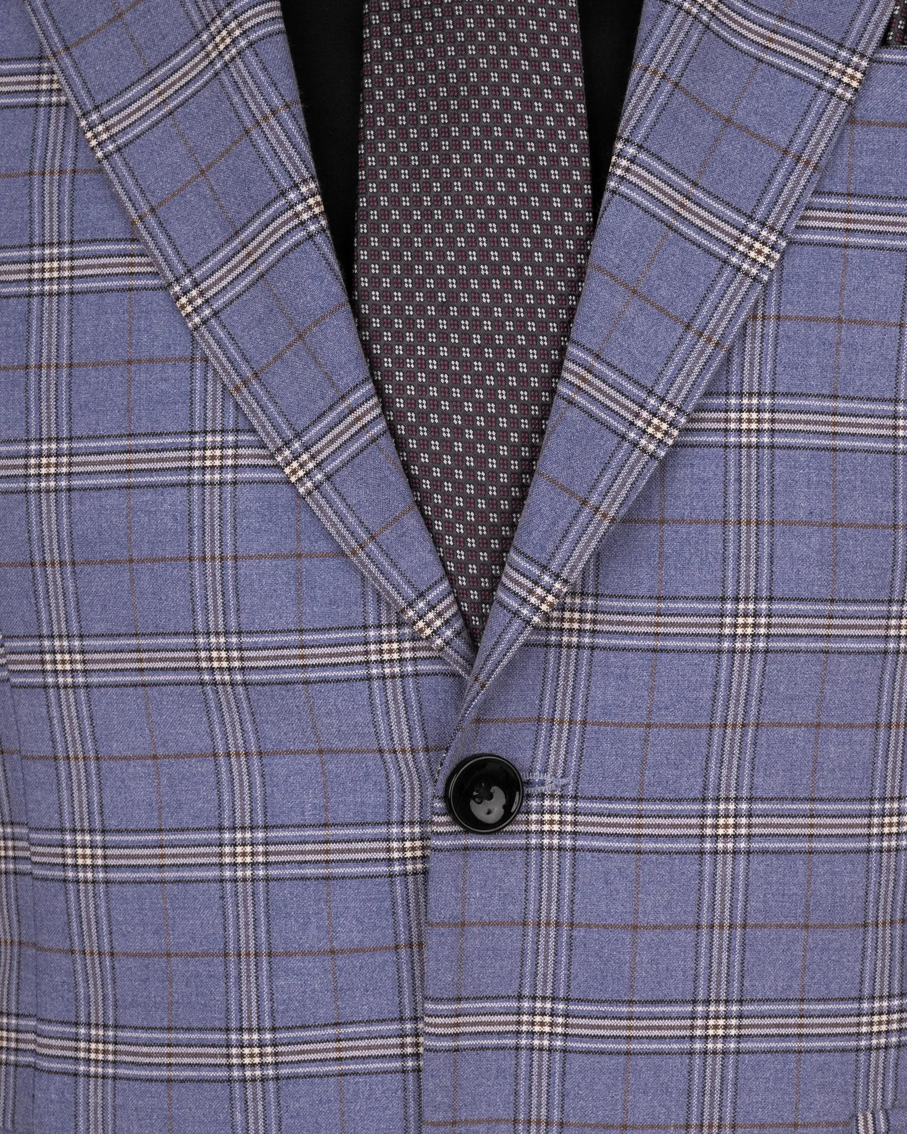 Logan Blue Super fine Plaid Woolrich Blazer sold by French Crown product image thumbnail 4