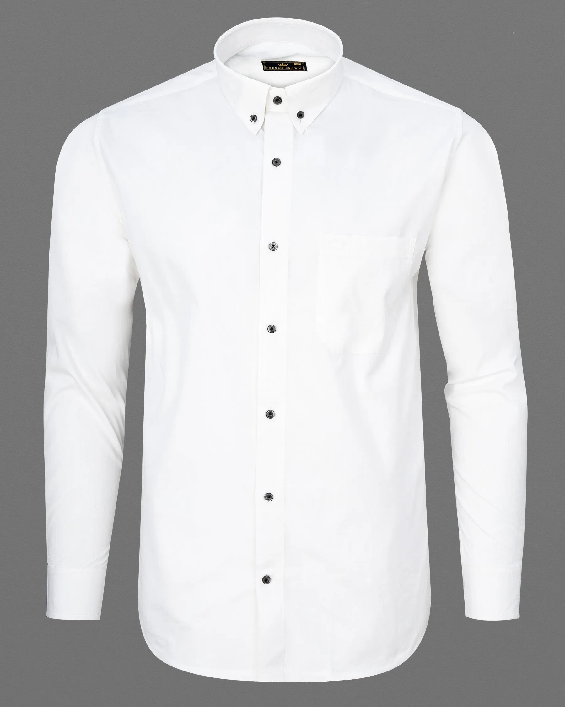 Off White Premium Cotton Shirt sold by French Crown product image thumbnail 5