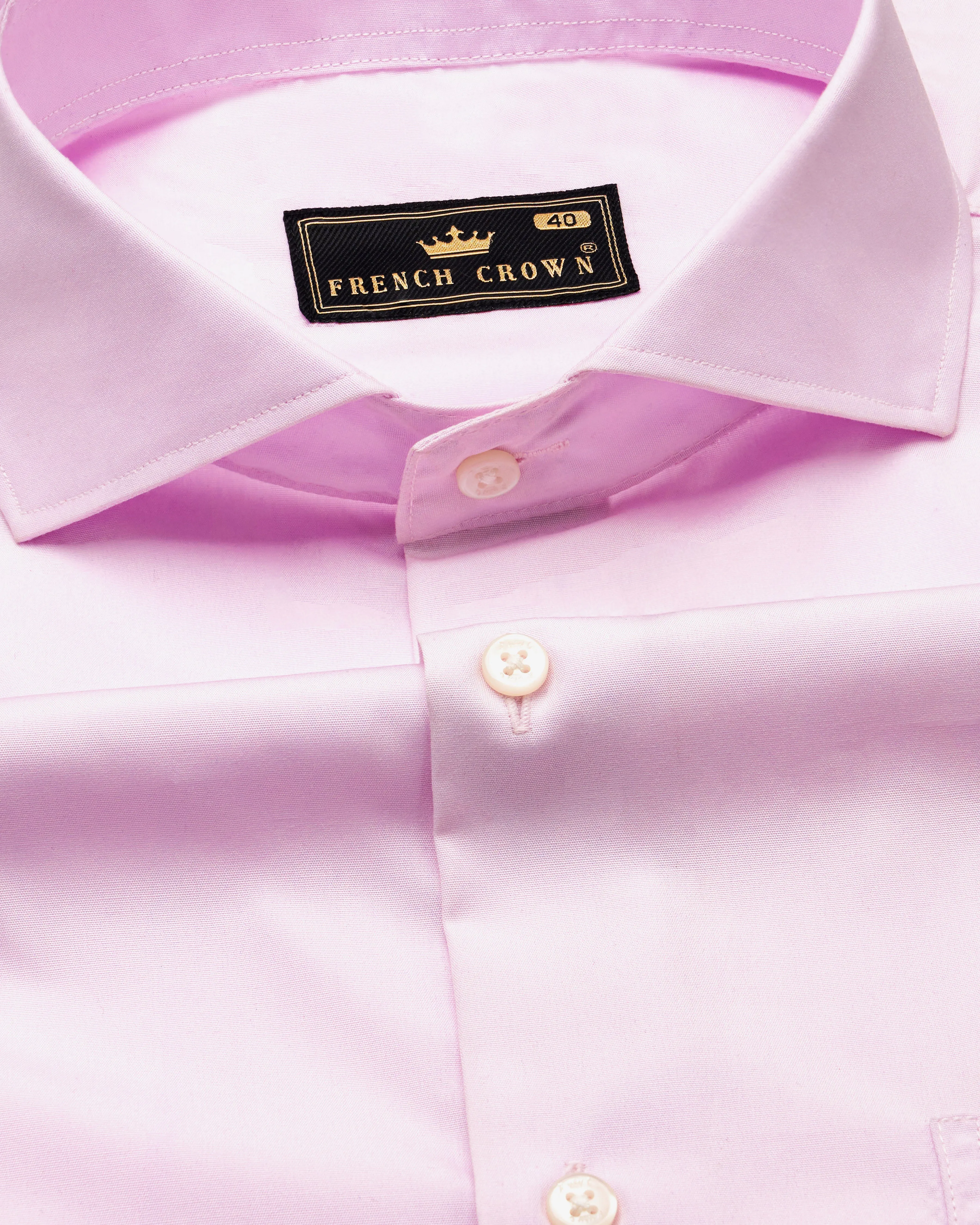 Melanie Pink Premium Cotton Shirt sold by French Crown