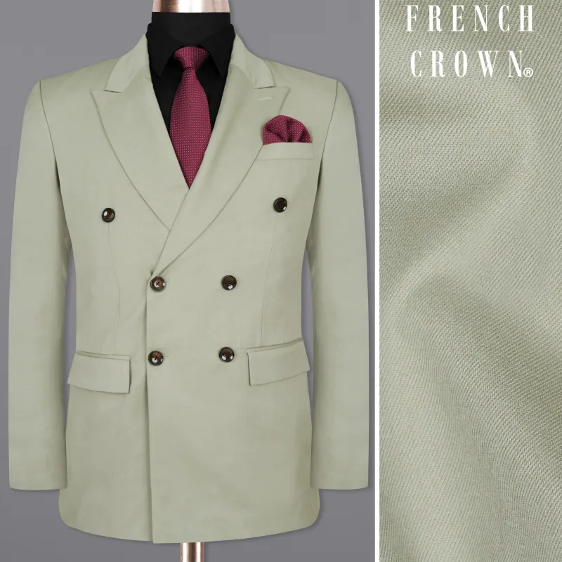 Eagle Wool Rich Double Breasted Blazer sold by French Crown