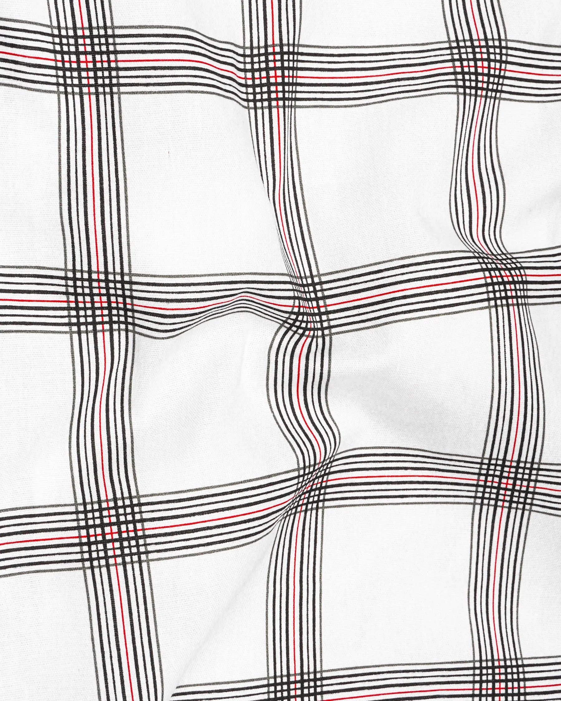 Bright White Windowpane Royal Oxford Shirt sold by French Crown product image thumbnail 3