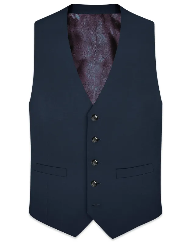 Iridium Grey Solid Waistcoat sold by French Crown