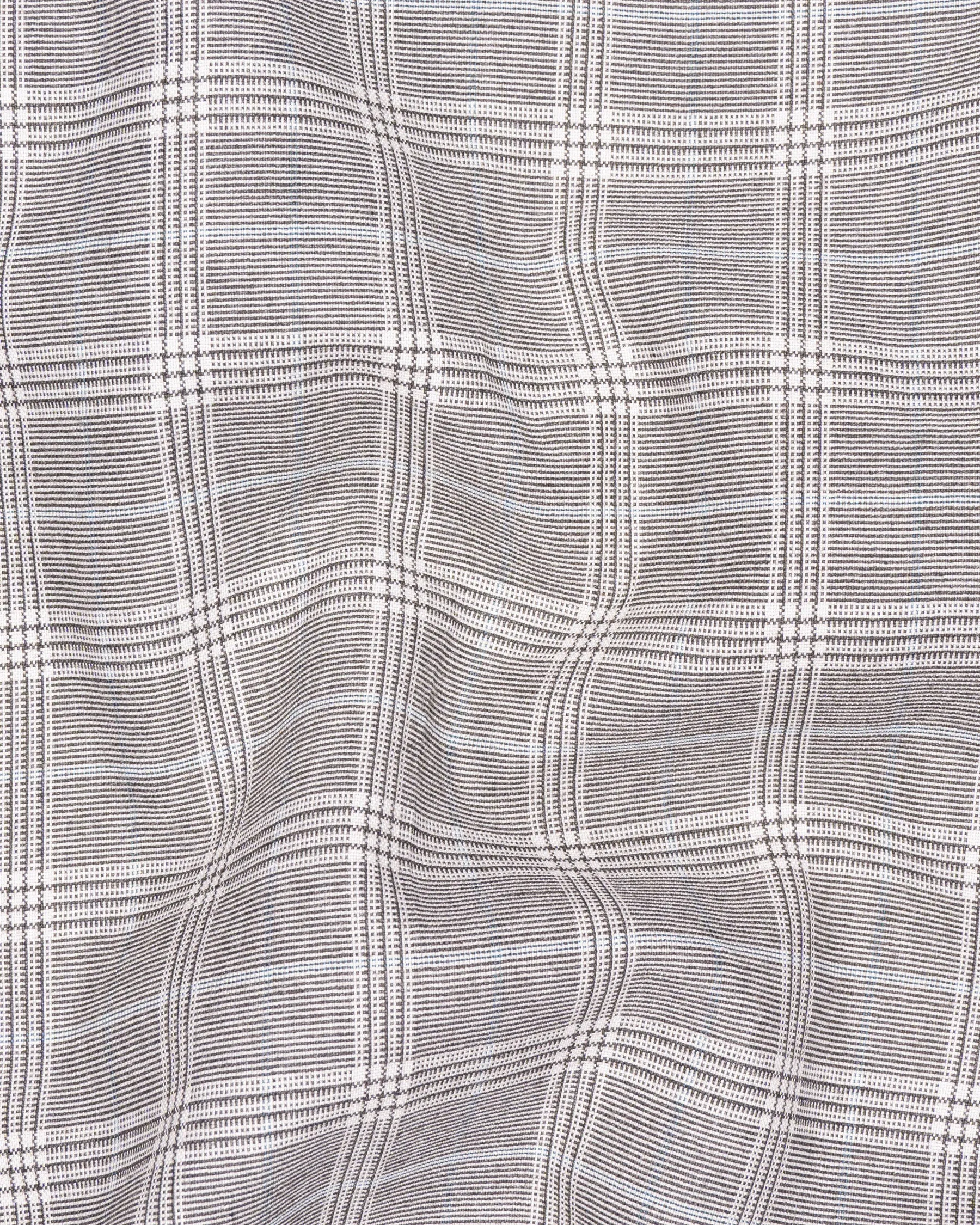 Mercury Grey Plaid Woolrich Double-Breasted Blazer sold by French Crown product image thumbnail 3