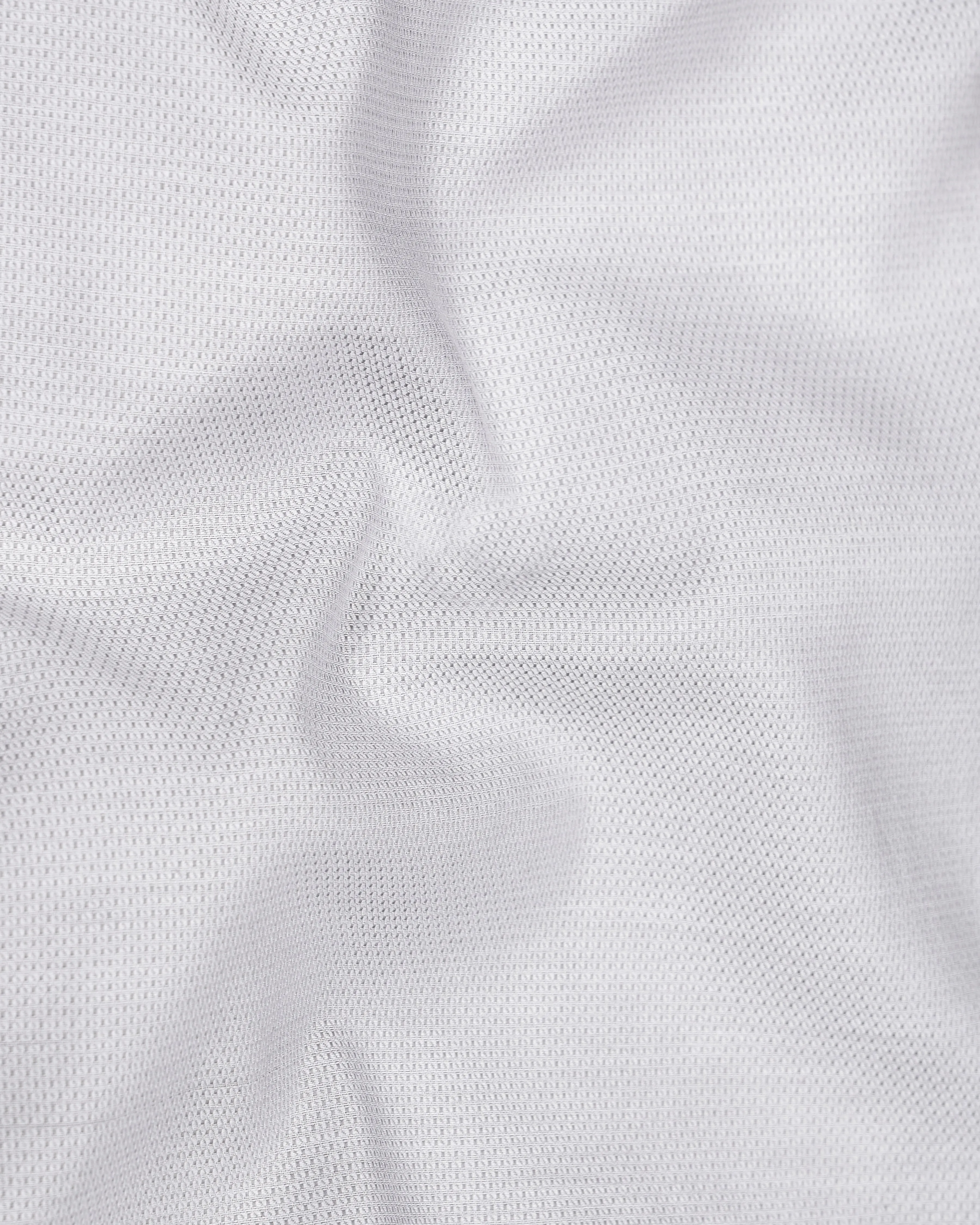 Languid Gray Dobby Textured Premium Giza Cotton Shirt sold by French Crown product image thumbnail 2