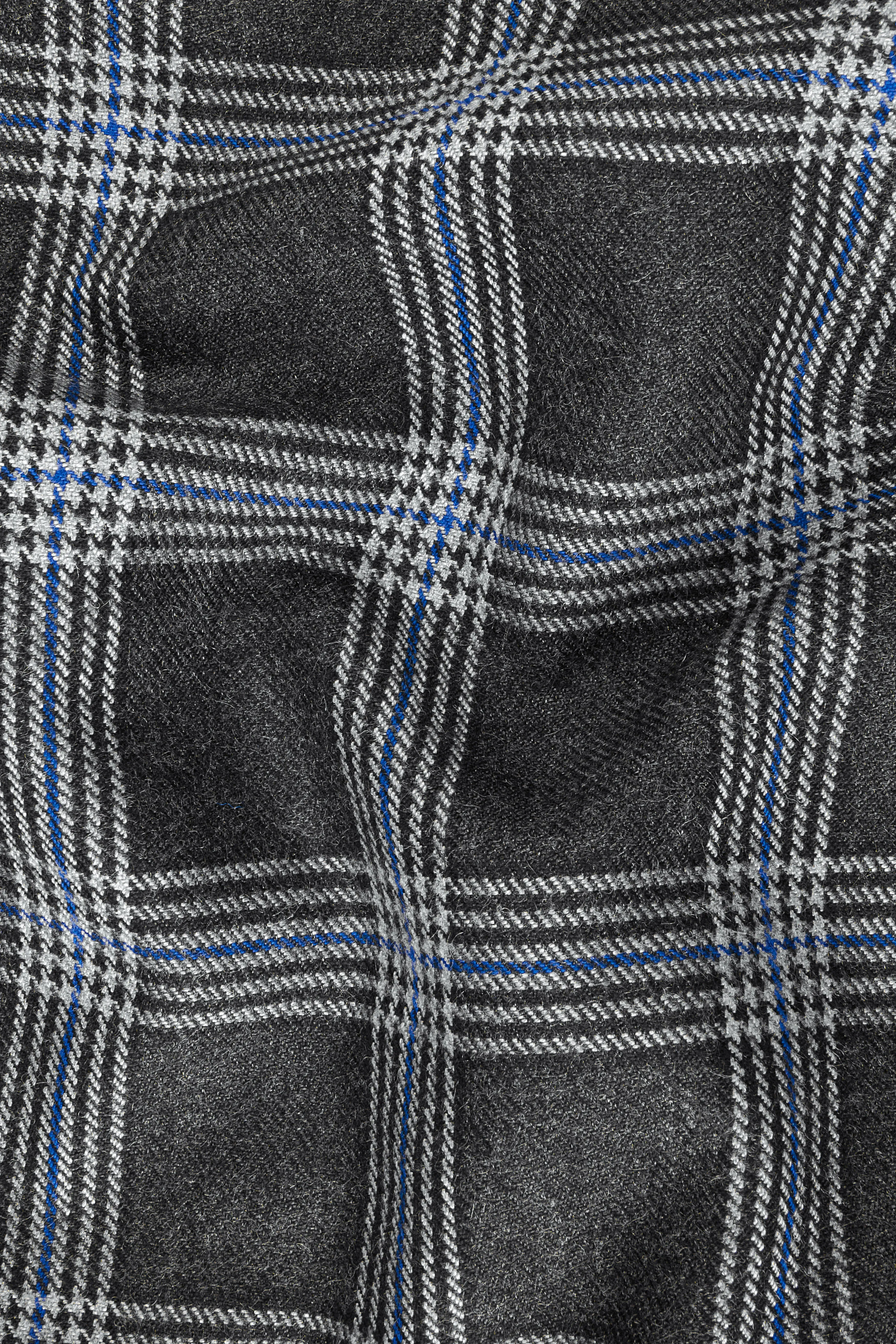 Iridium Gray Plaid Tweed Waistcoat sold by French Crown product image thumbnail 3