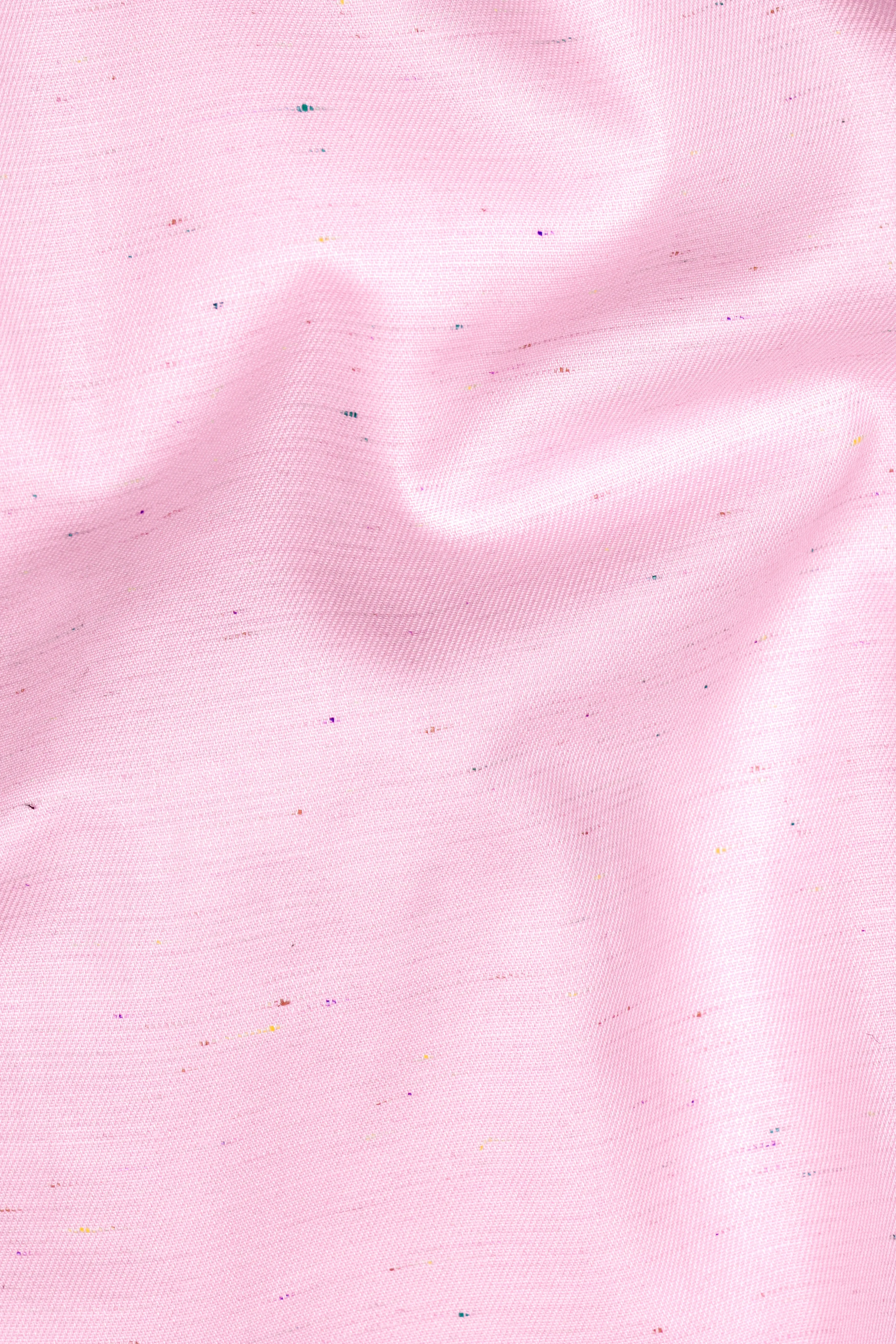 Cherub Pink Textured Chambray Premium Giza Cotton Shirt sold by French Crown product image thumbnail 2
