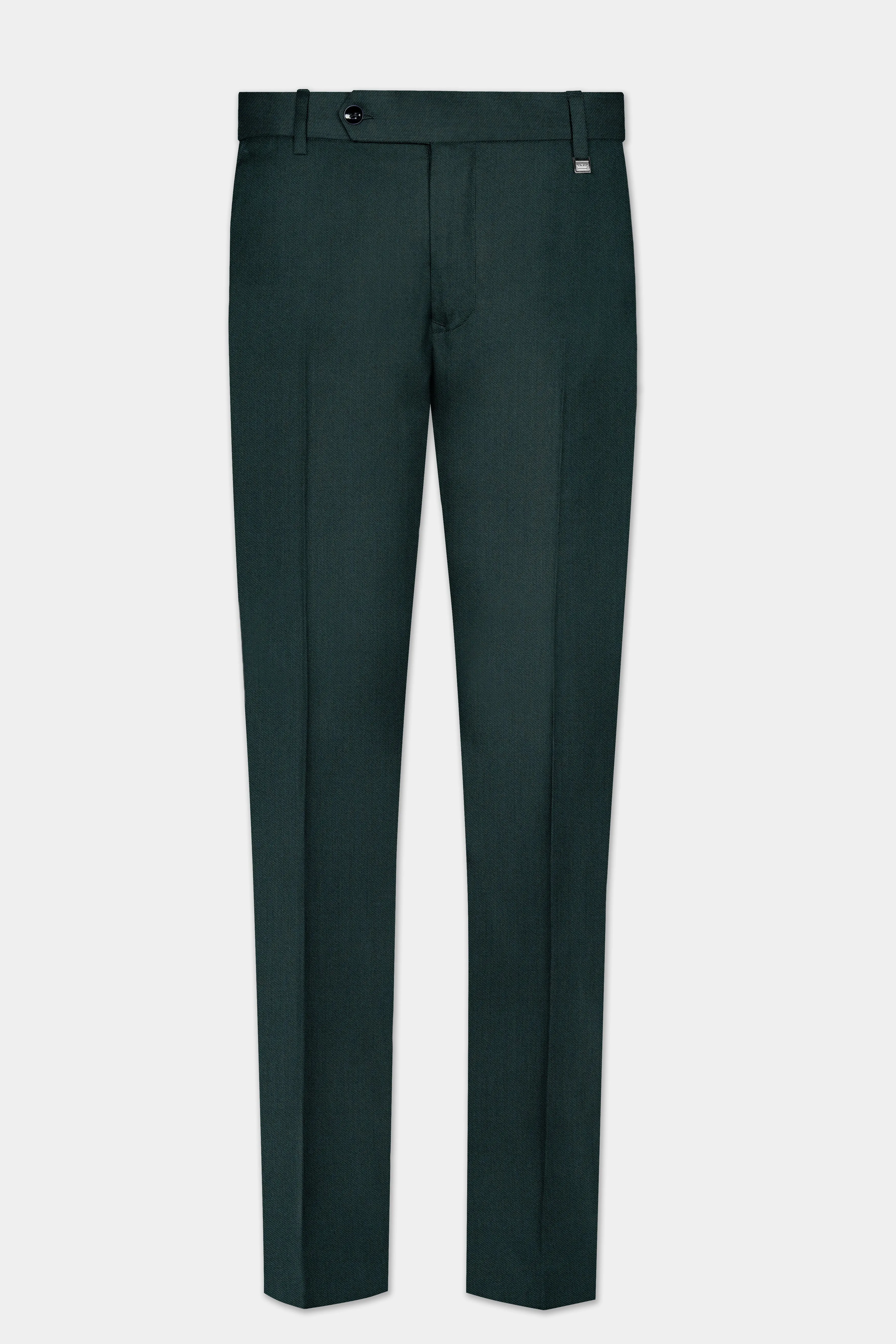 Timber Green Wool Rich Pant sold by French Crown product image thumbnail 2