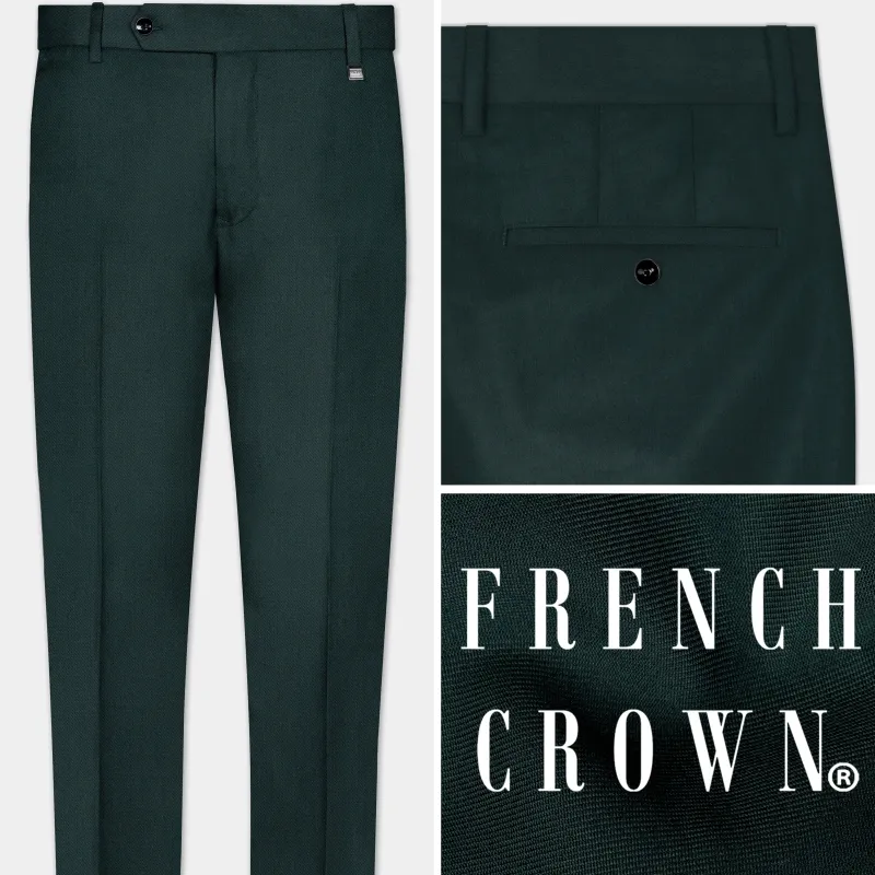 Timber Green Wool Rich Pant sold by French Crown