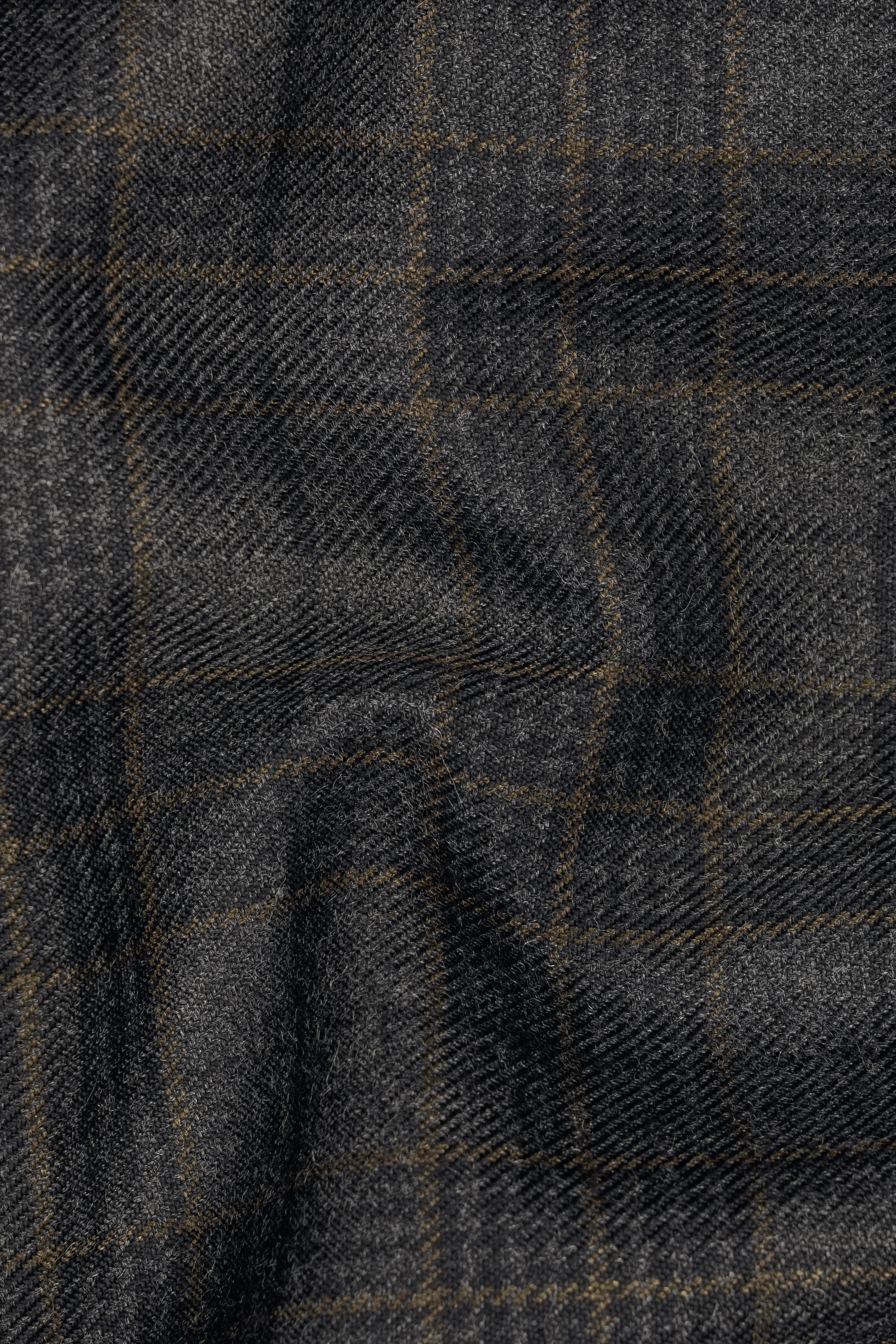 Charcoal Gray Plaid Tweed Blazer sold by French Crown product image thumbnail 3