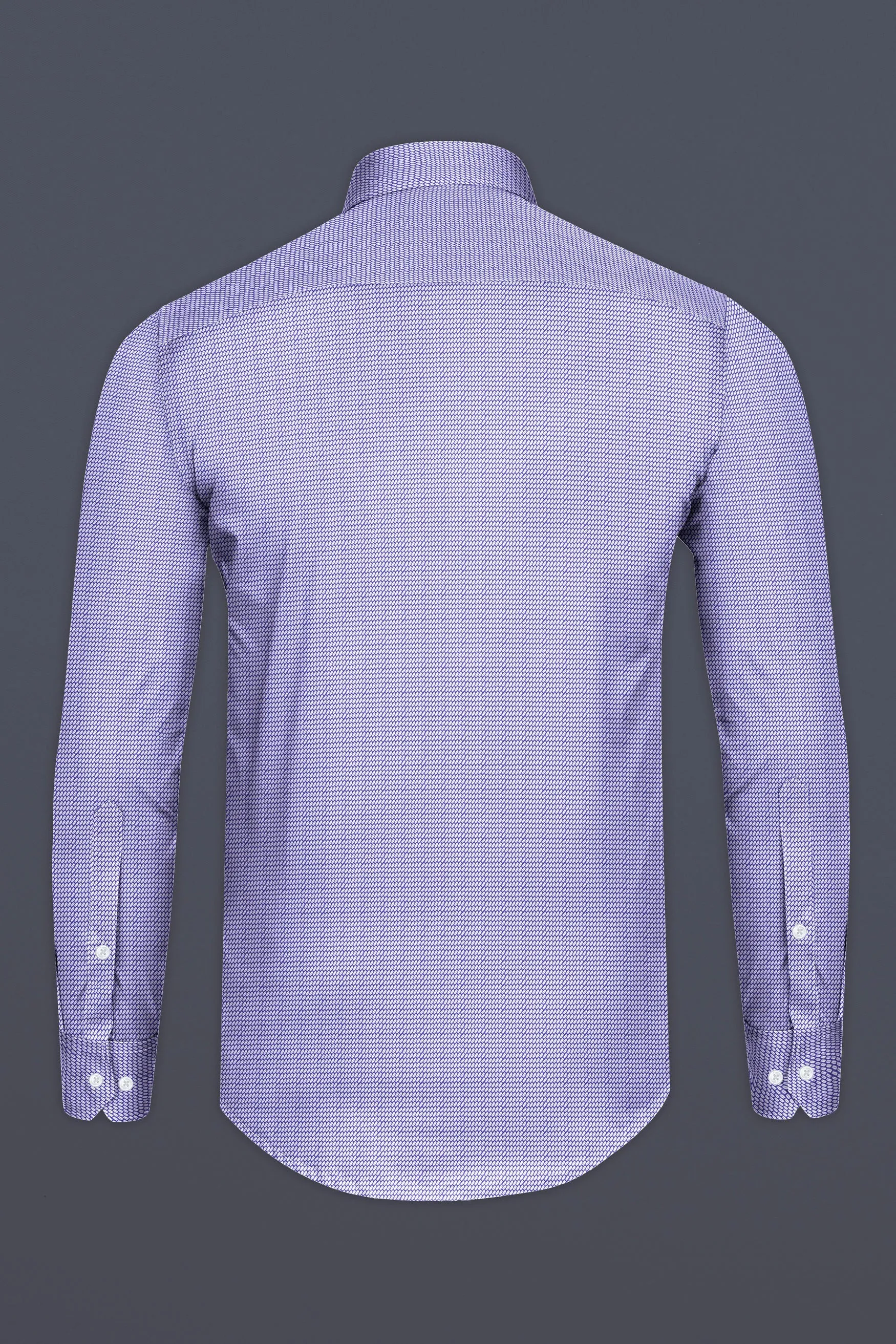 Biloba Purple Dobby Textured Premium Giza Cotton Shirt sold by French Crown product image thumbnail 5
