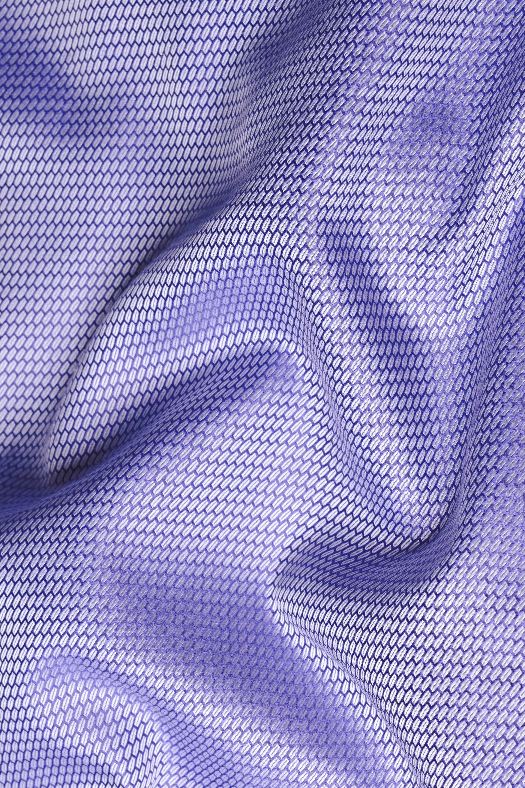 Biloba Purple Dobby Textured Premium Giza Cotton Shirt sold by French Crown product image thumbnail 2