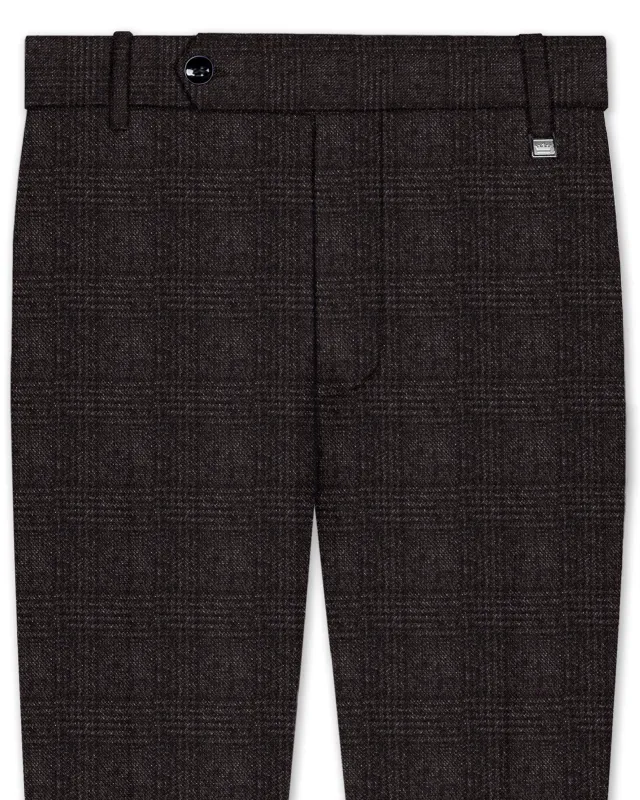 Piano Brown Plaid Tweed Pant sold by French Crown