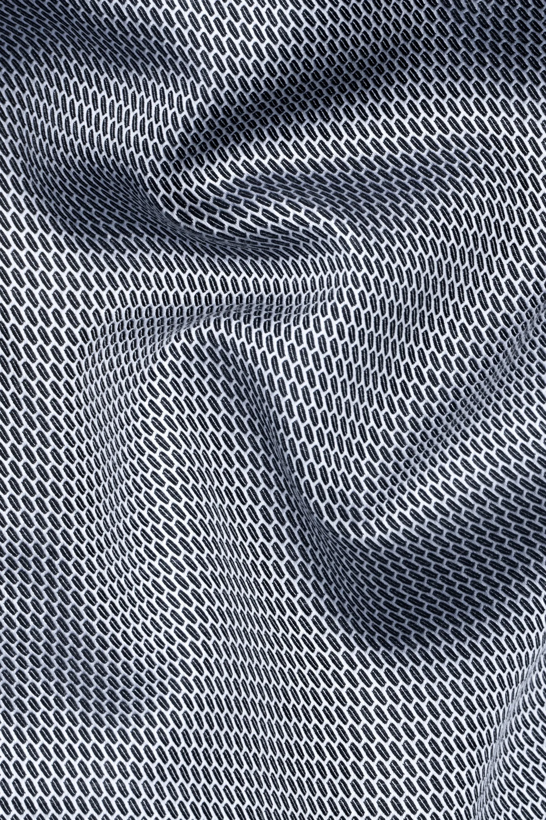 Gunsmoke Gray Dobby Textured Premium Giza Cotton Shirt sold by French Crown product image thumbnail 2