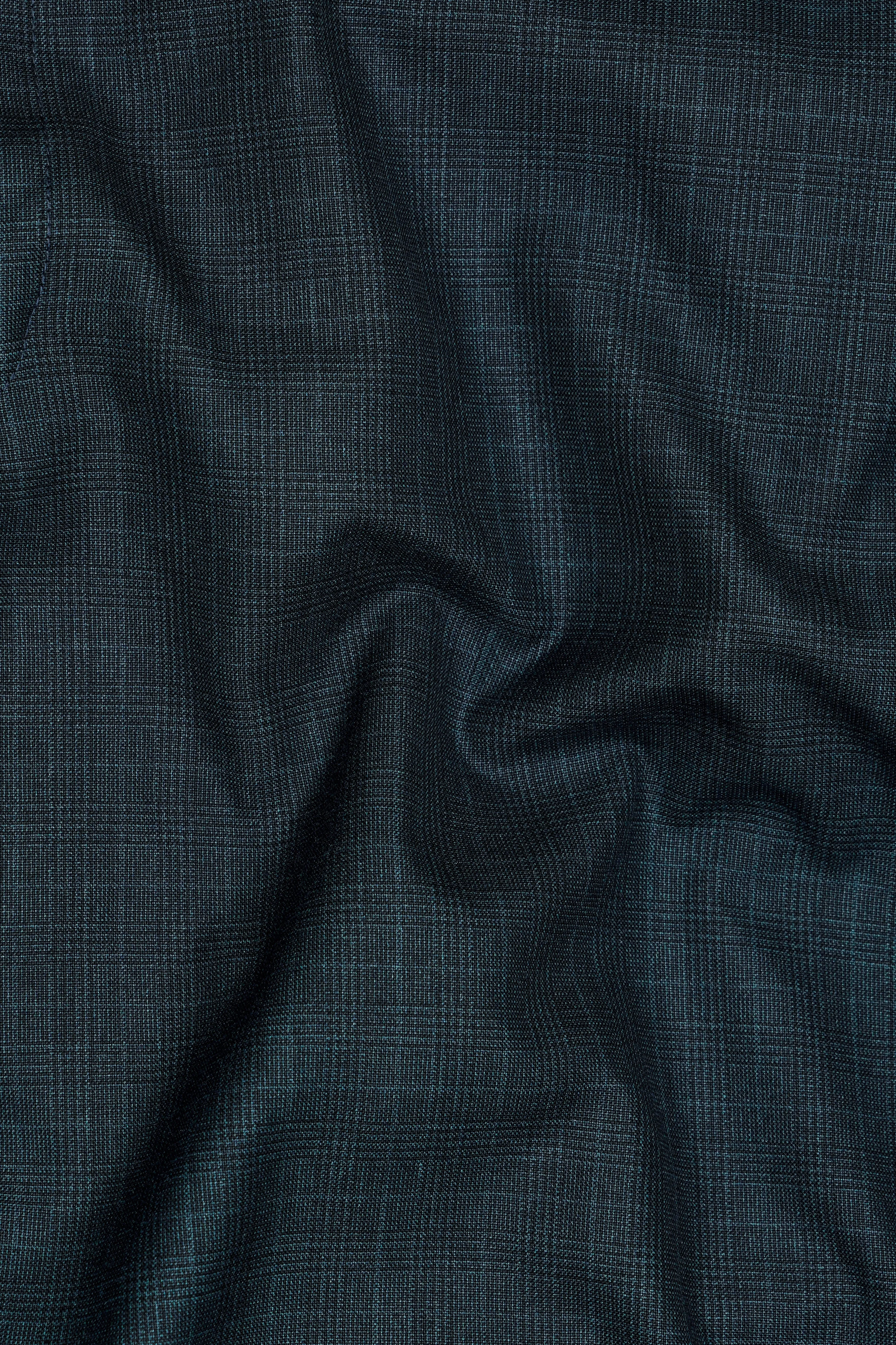 Charade Blue Wool Rich Waistcoat sold by French Crown product image thumbnail 3