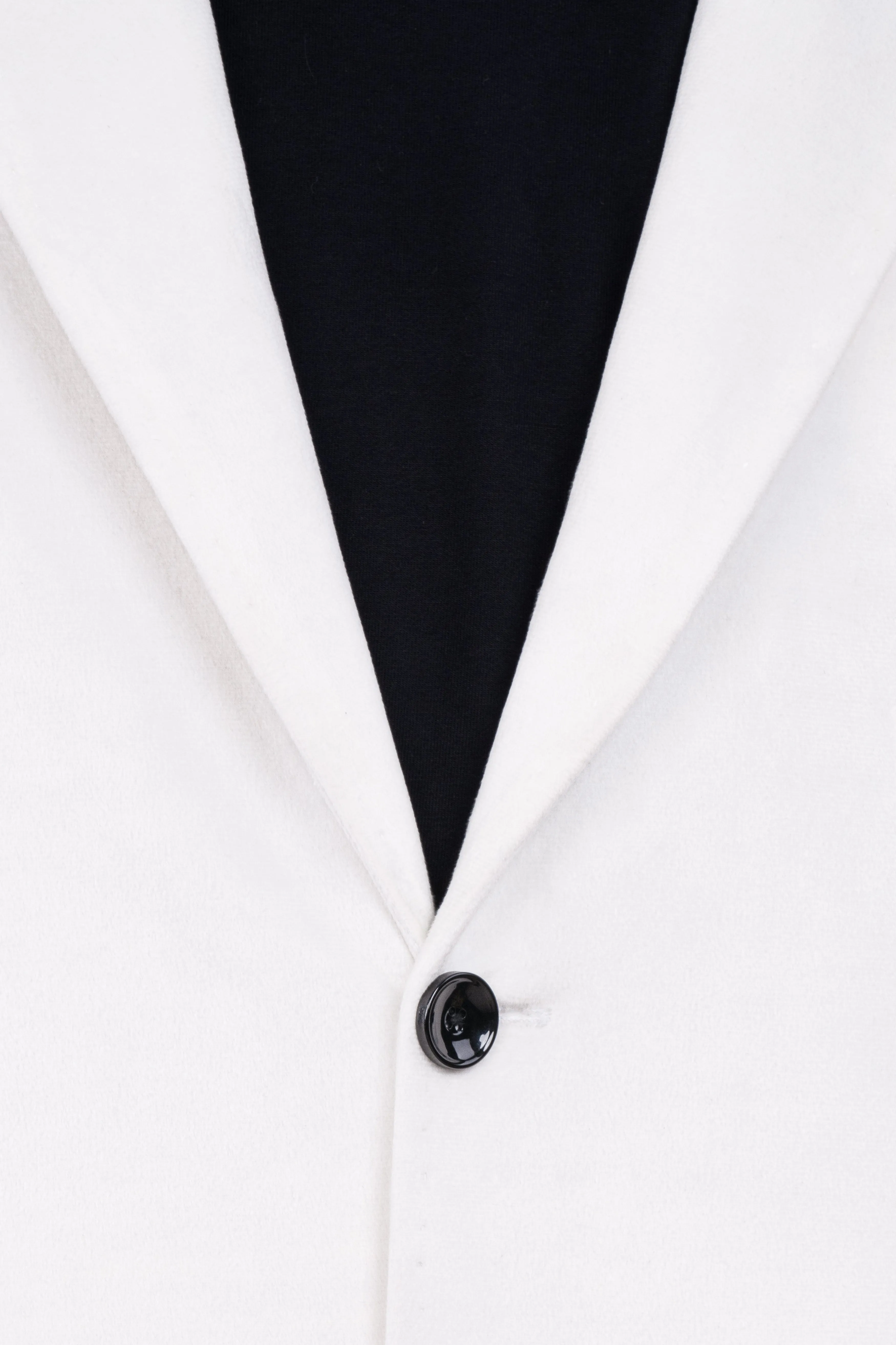 Bright White Velvet Blazer sold by French Crown product image thumbnail 5