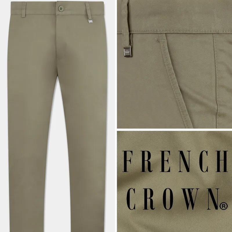 Dune Brown Premium Cotton Chinos Pant sold by French Crown
