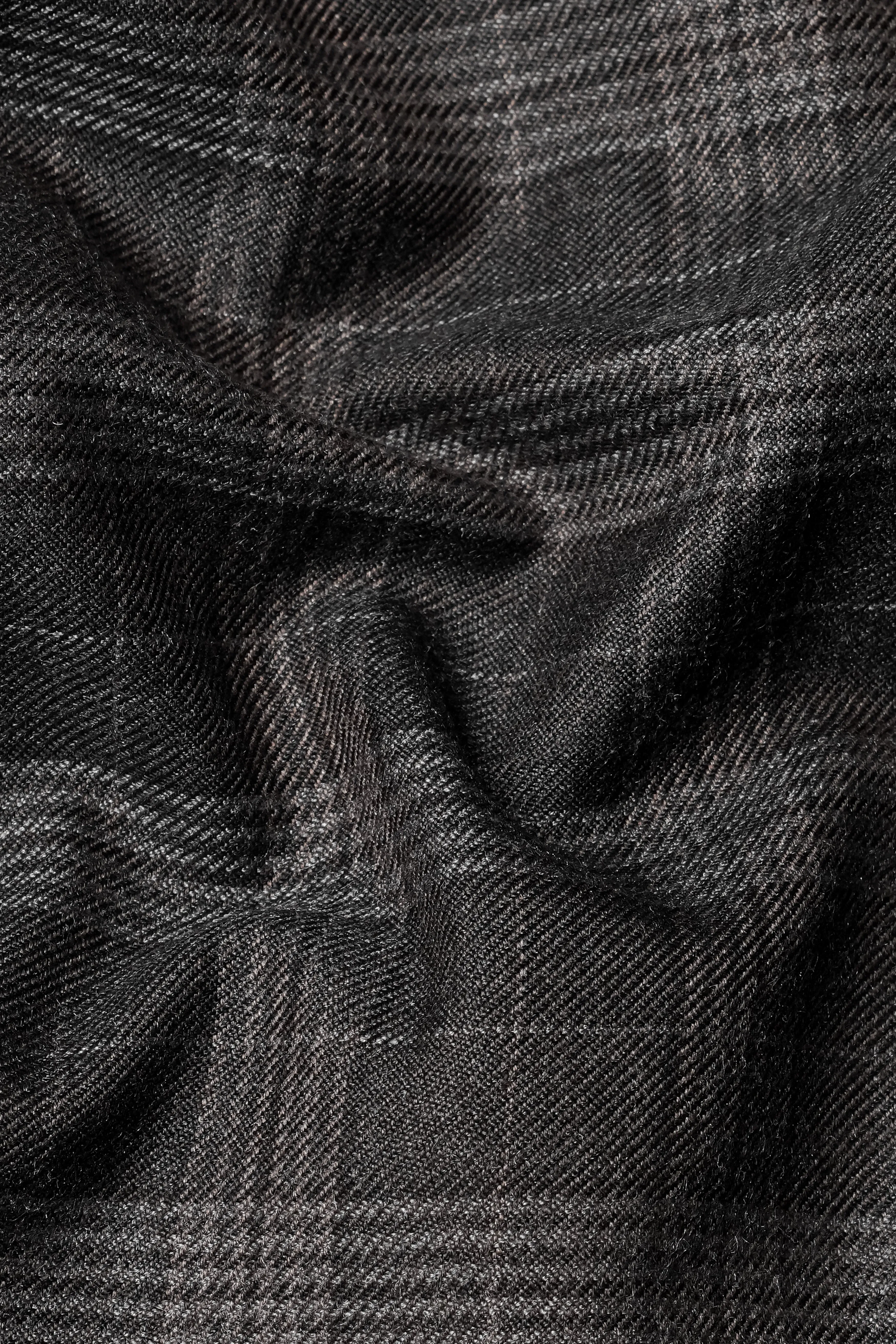 Iridium Gray Plaid Tweed Double Breasted Sports Suit sold by French Crown product image thumbnail 3