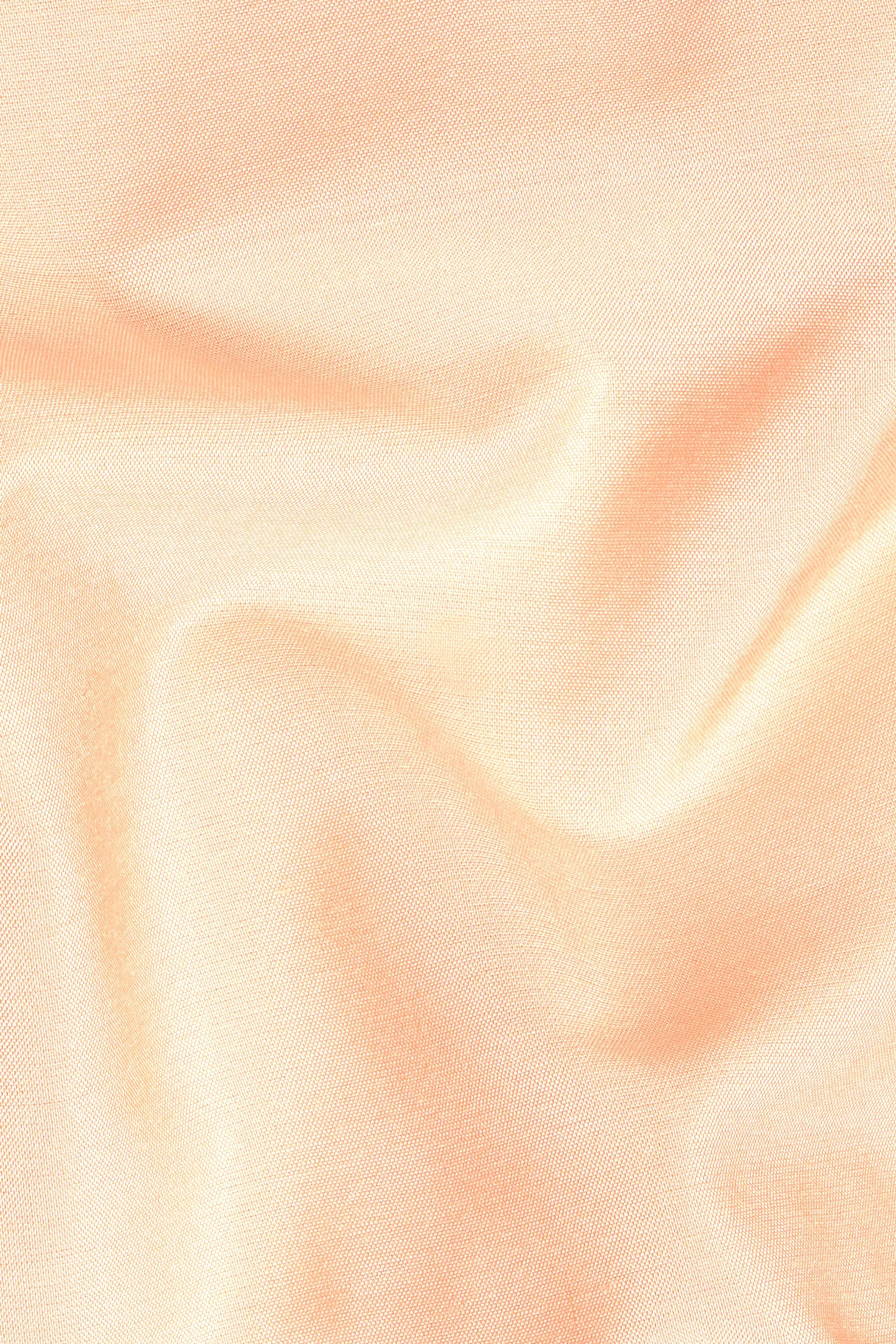 Peach Subtle Sheen Viscose Kurta Set sold by French Crown product image thumbnail 3