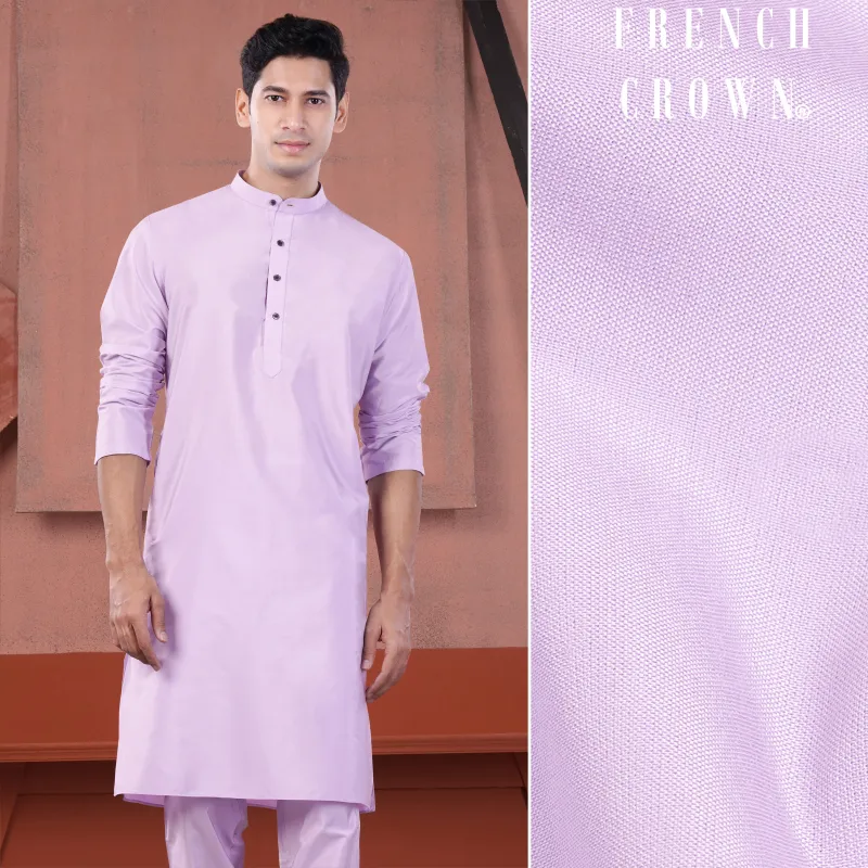 Lilac Lavender Subtle Sheen Viscose Kurta sold by French Crown