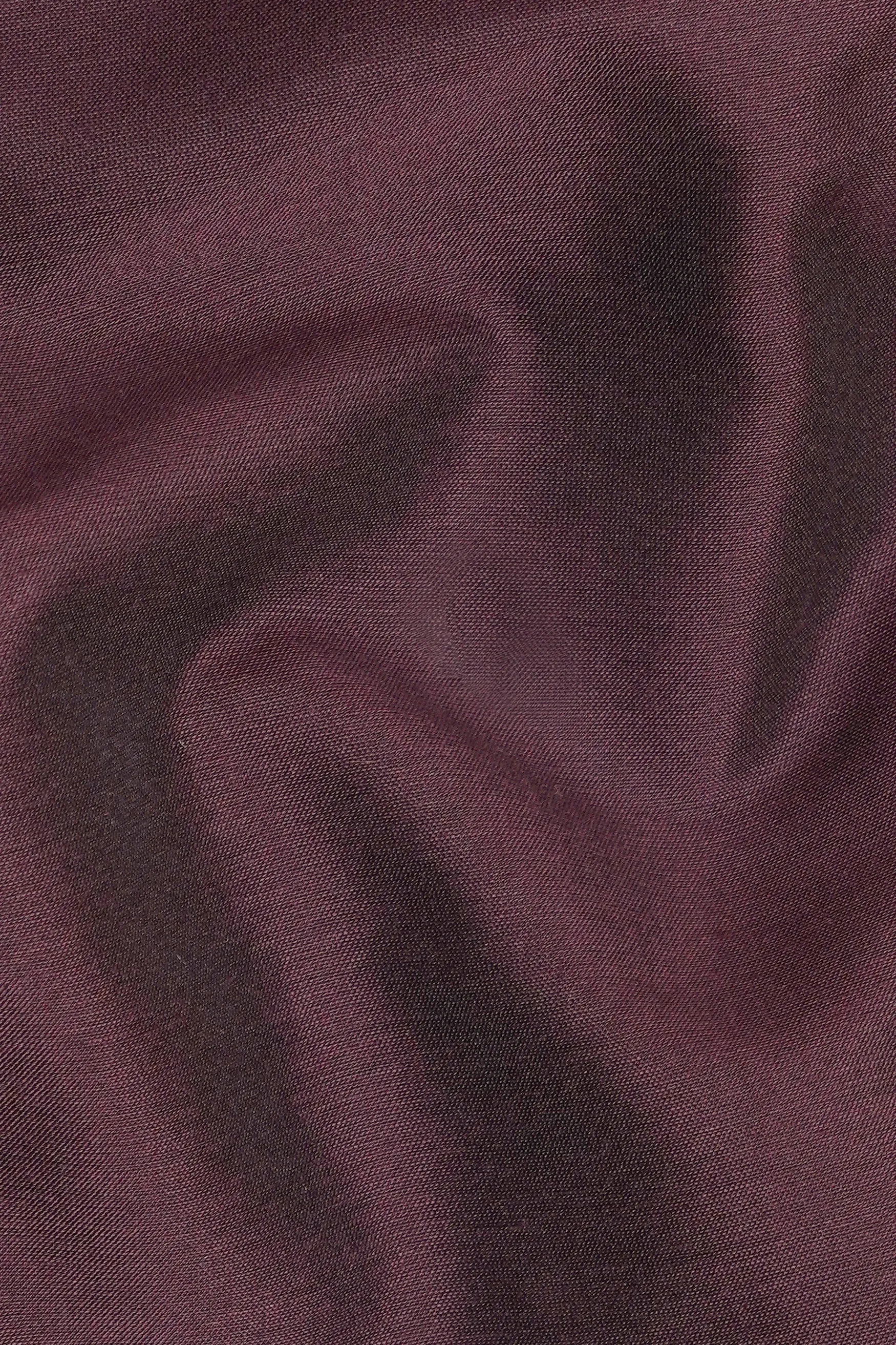 Kalamata Maroon Subtle Sheen Viscose Pajama F-8943 sold by French Crown product image thumbnail 2