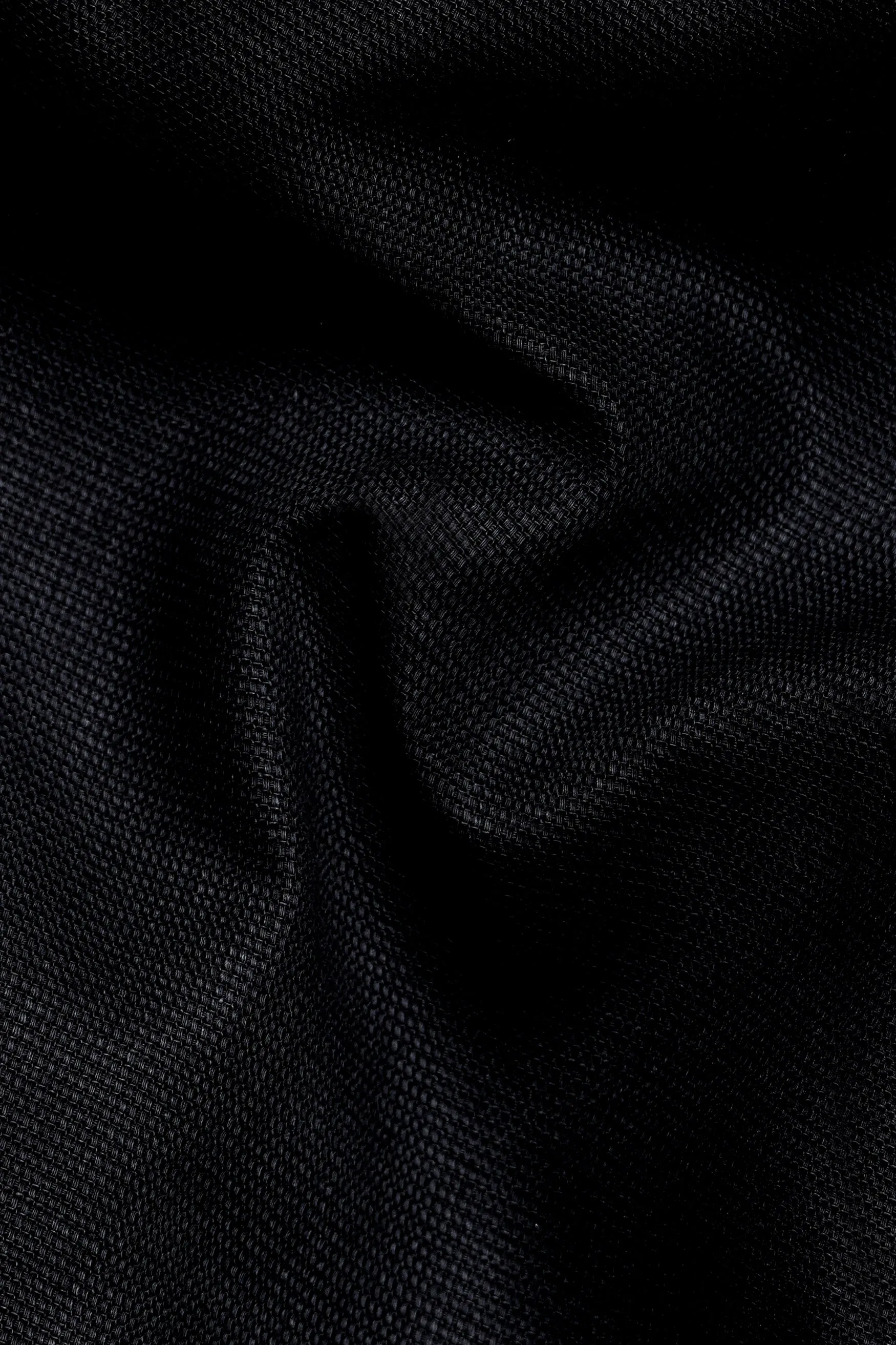 Jade Black Dobby Textured Premium Giza Cotton Button Down Shirt sold by French Crown product image thumbnail 2