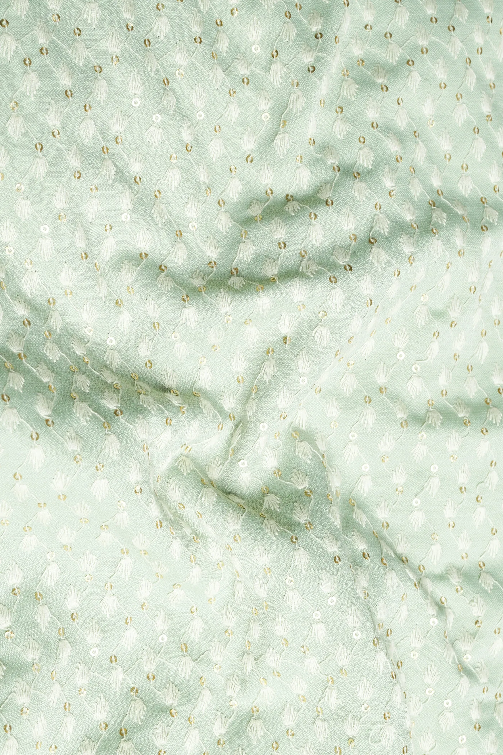 Tasman Green Embroidered Viscose Designer Kurta sold by French Crown product image thumbnail 3