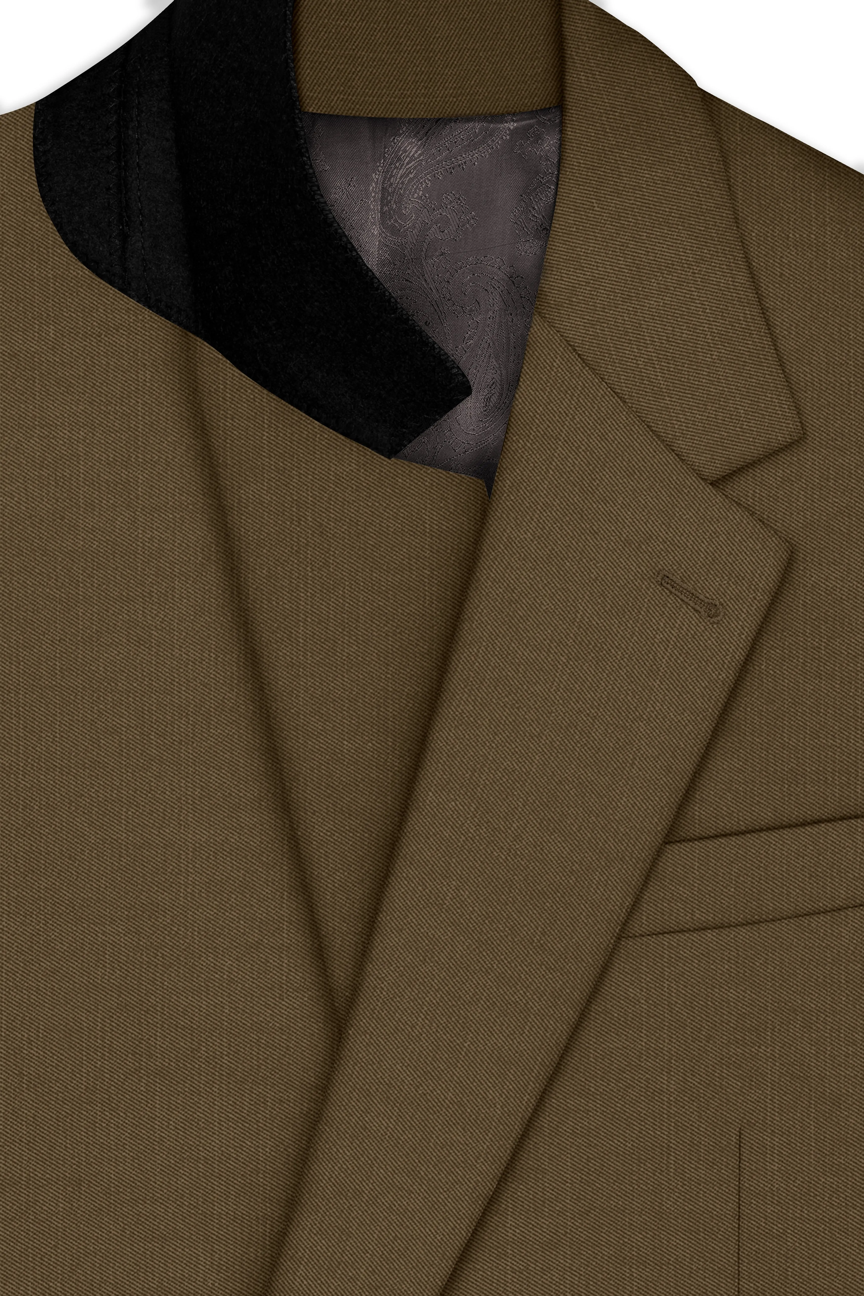 Tortilla Brown Wool Rich Single Breasted Blazer sold by French Crown product image thumbnail 4