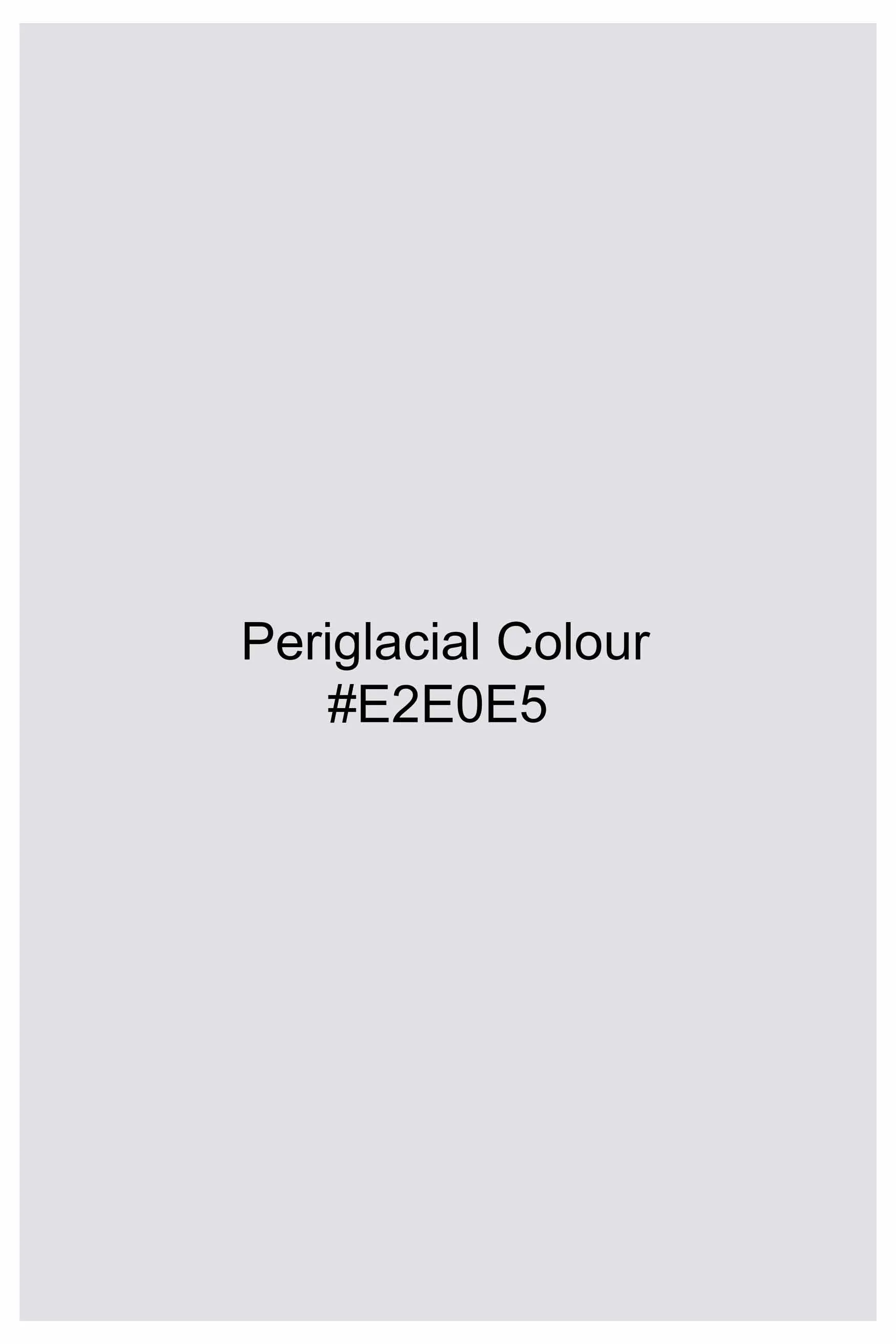 Periglacial Gray Dobby Textured Premium Giza Cotton Shirt sold by French Crown product image thumbnail 5