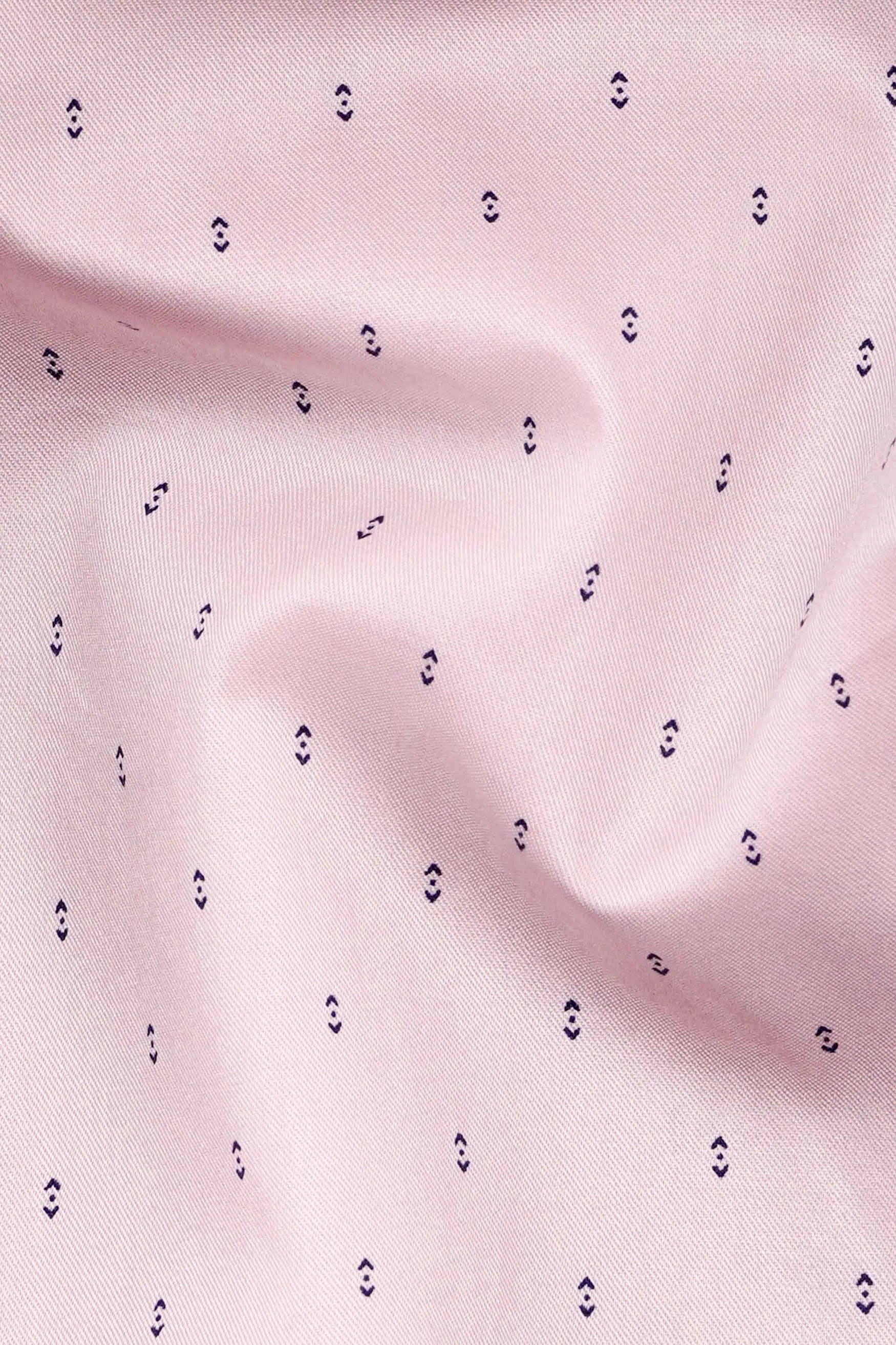 Thistle Pink Printed Twill Premium Cotton Shirt sold by French Crown product image thumbnail 2