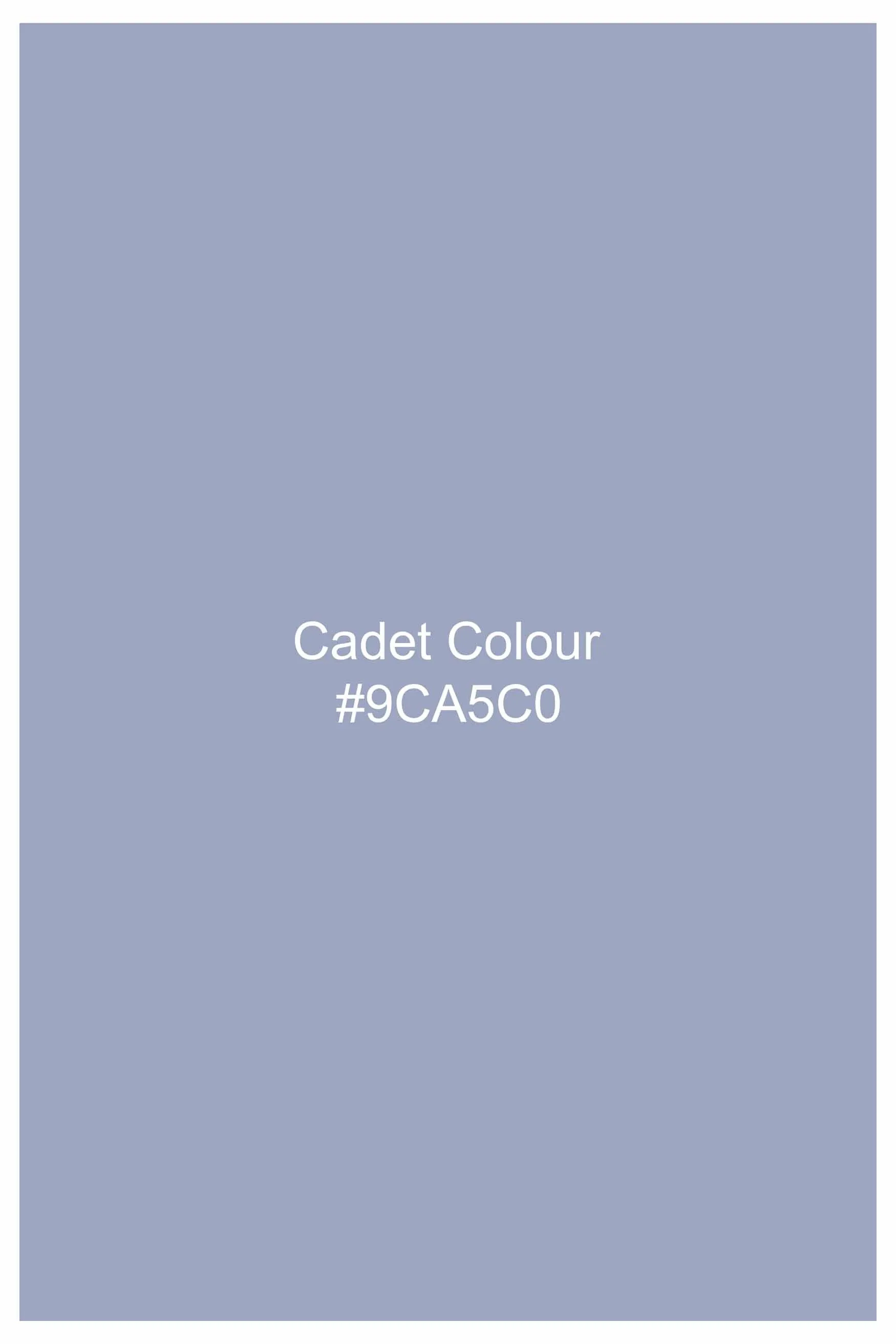 Cadet Blue Houndstooth Shirt sold by French Crown product image thumbnail 5