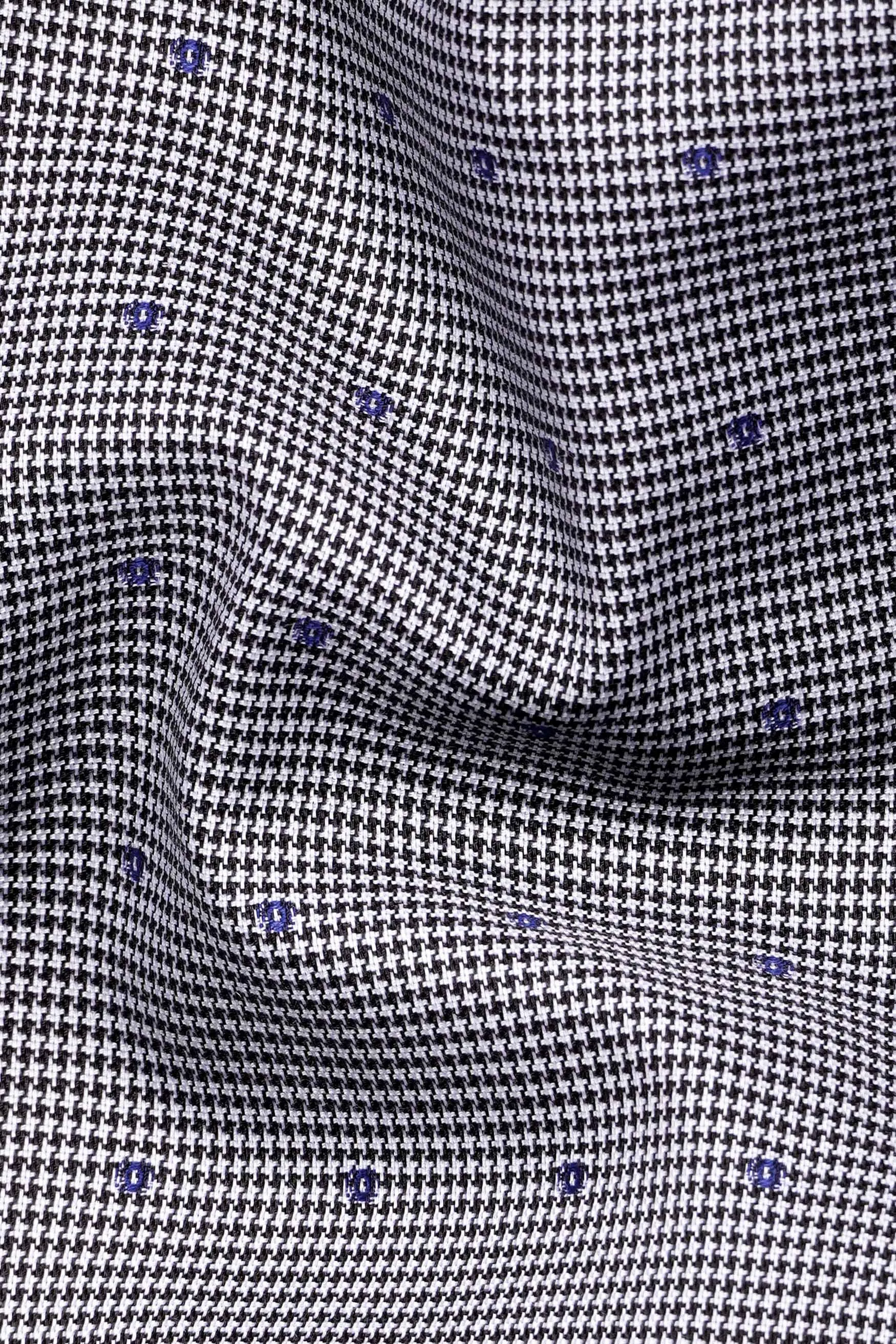 Concord Gray and Scampi Blue Houndstooth Shirt sold by French Crown product image thumbnail 2