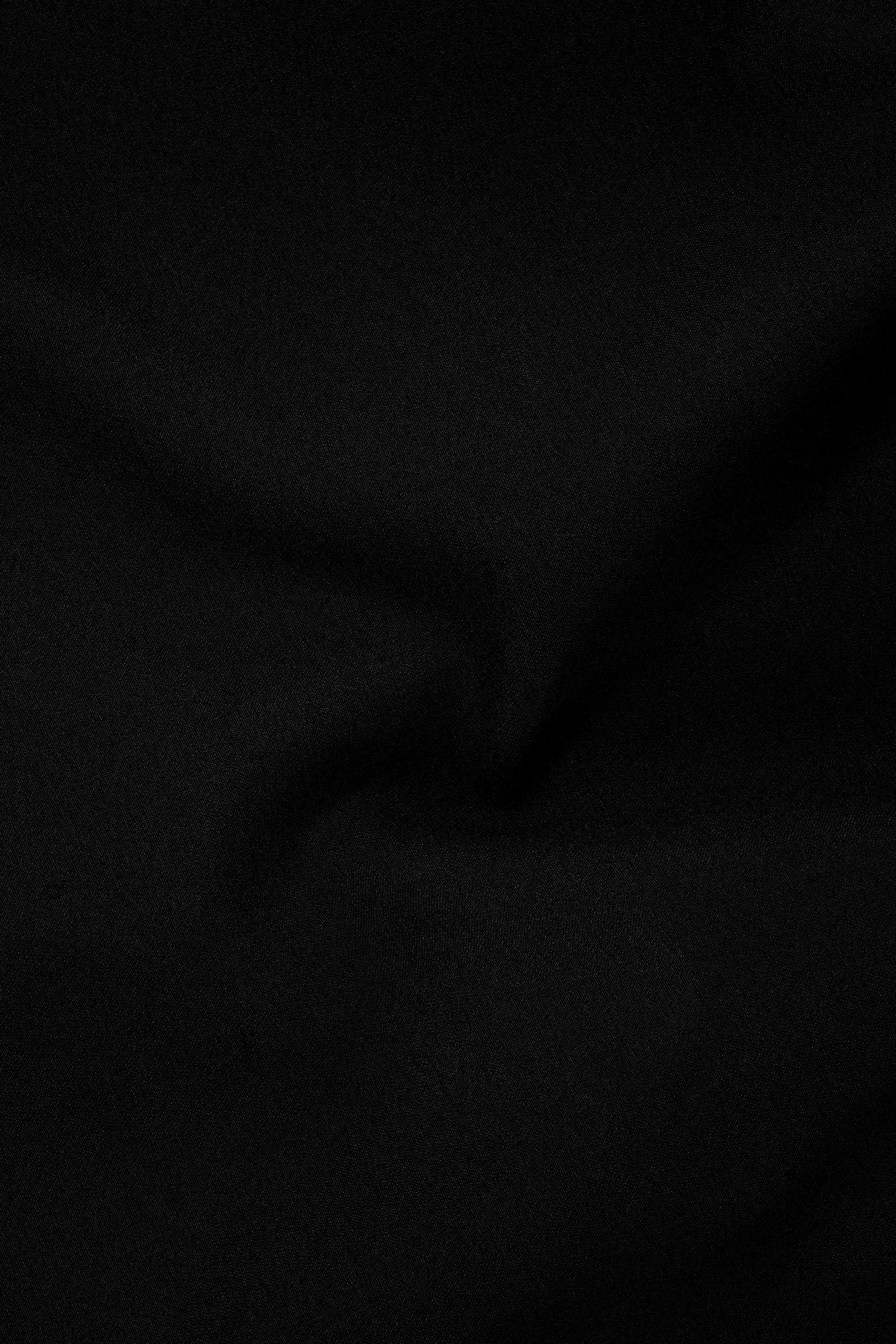 Kuro-Japanese Black 4-Way Stretch Wrinkle-Free Wool Rich Waistcoat sold by French Crown product image thumbnail 3