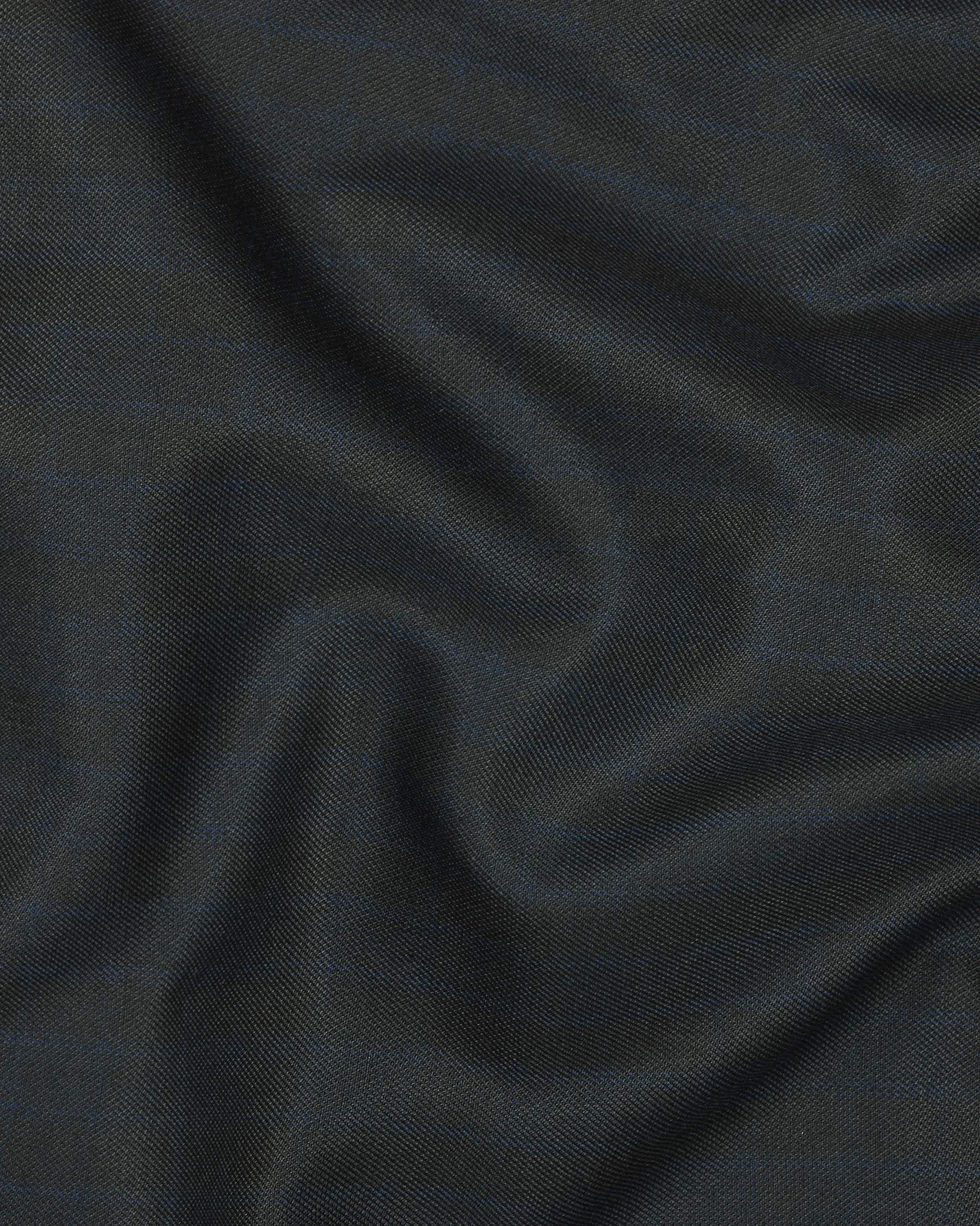 Charcoal Subtle windowpane Wool Blend Blazer sold by French Crown product image thumbnail 3