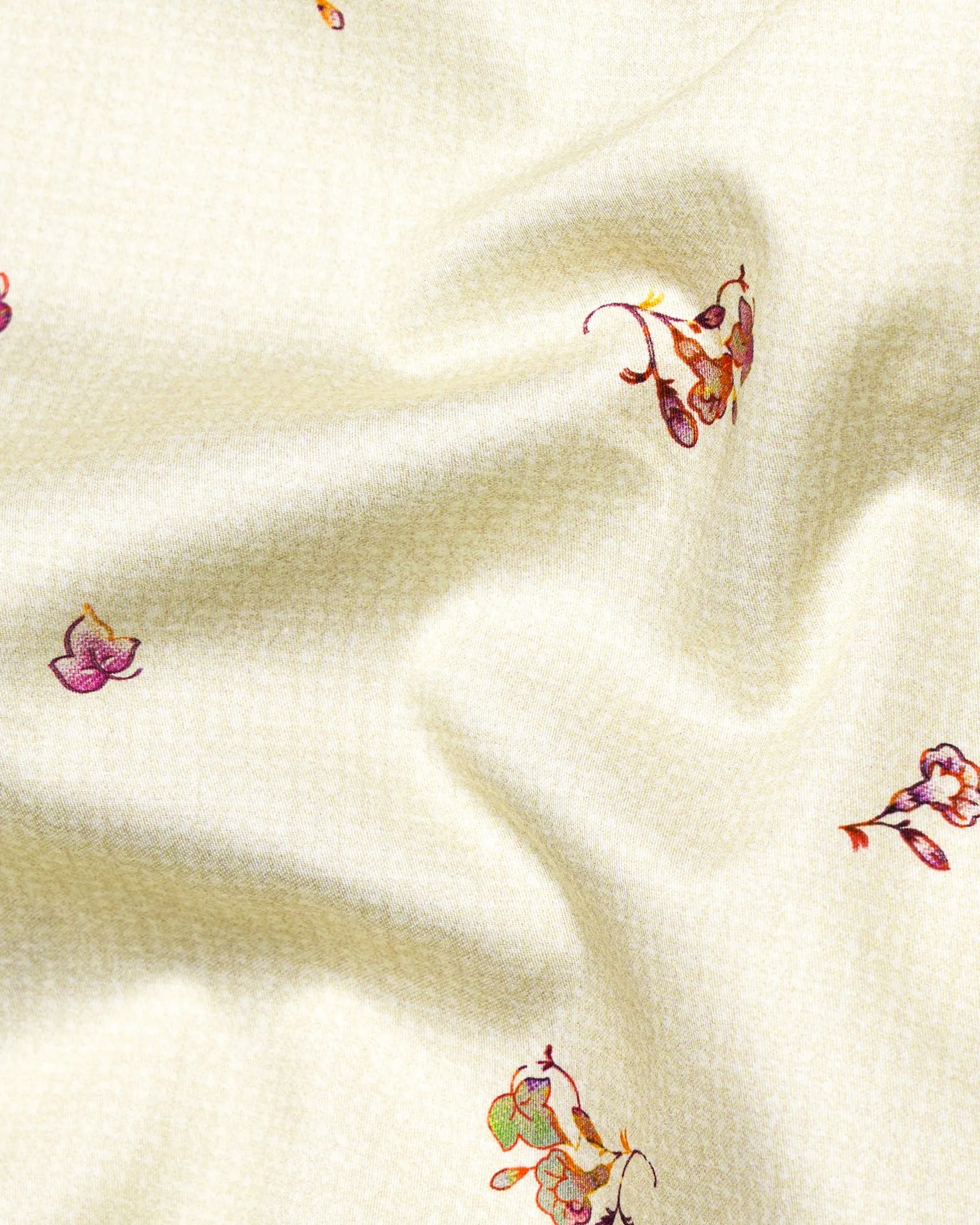 Merino Beige Printed Super Soft Premium Cotton Women’s Shirt sold by French Crown product image thumbnail 3