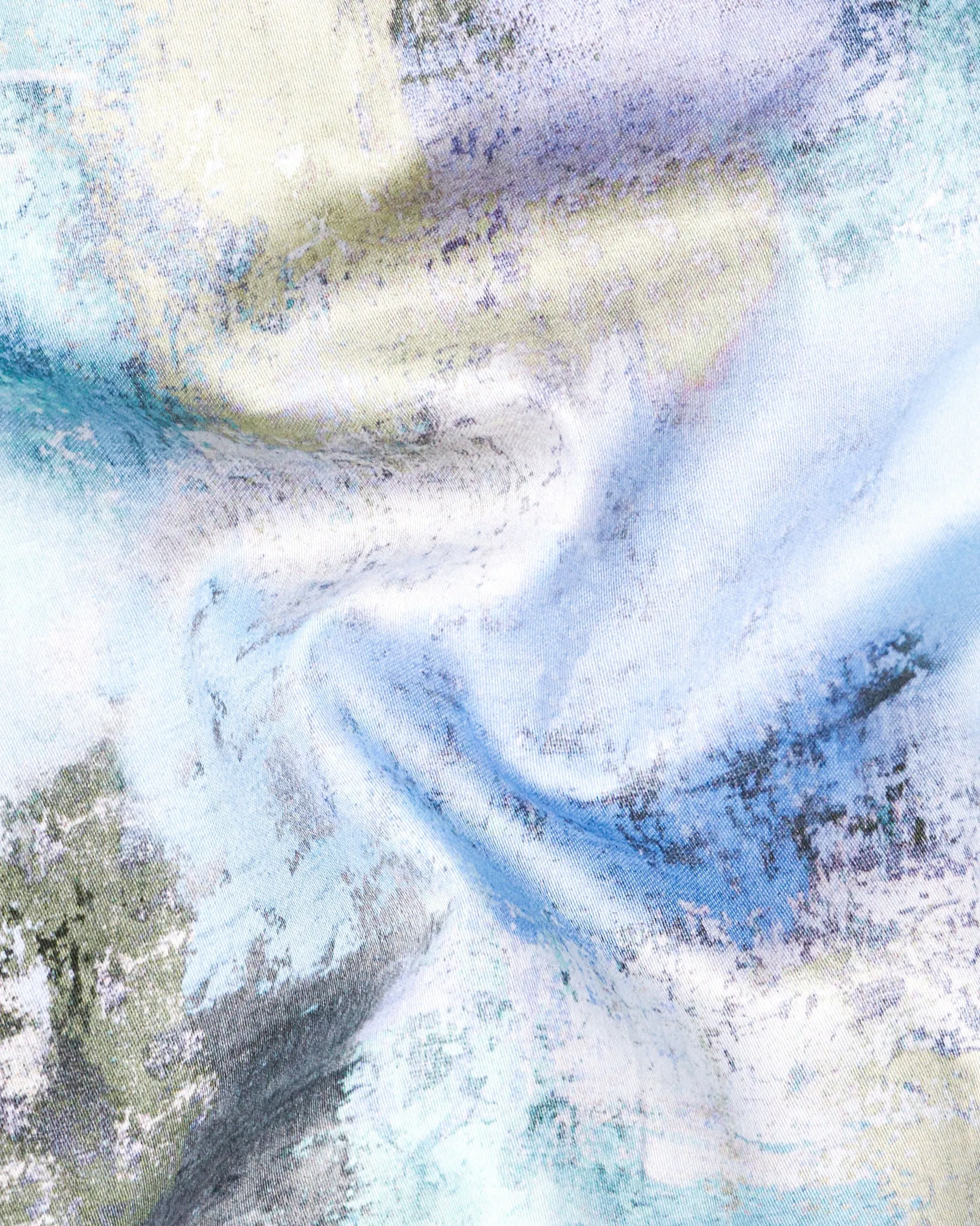 Moonstone Blue with Marble Printed Super Soft Premium Cotton Women’s Shirt sold by French Crown product image thumbnail 3