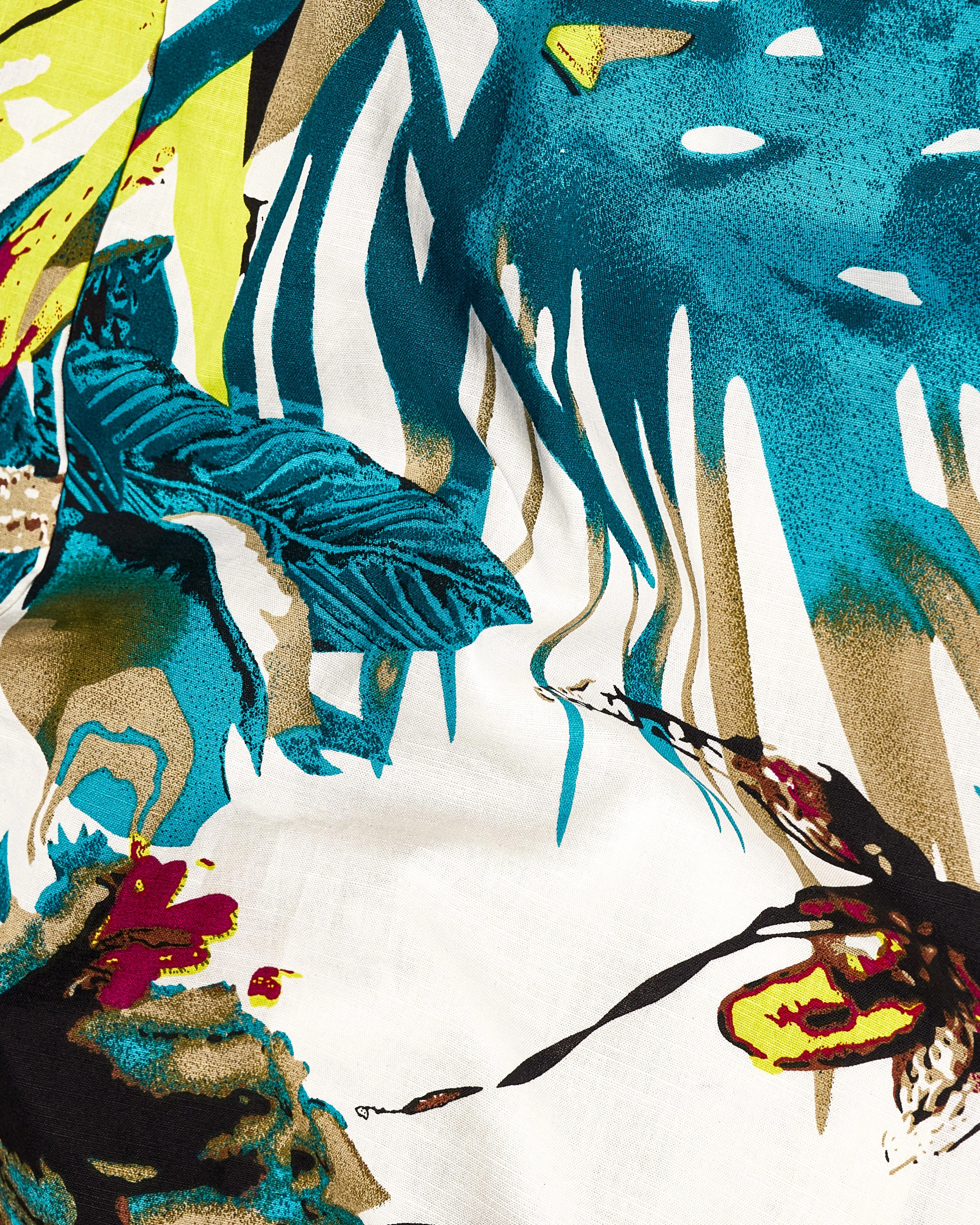 Off White Multicolour Printed Premium Cotton Shirt sold by French Crown product image thumbnail 3