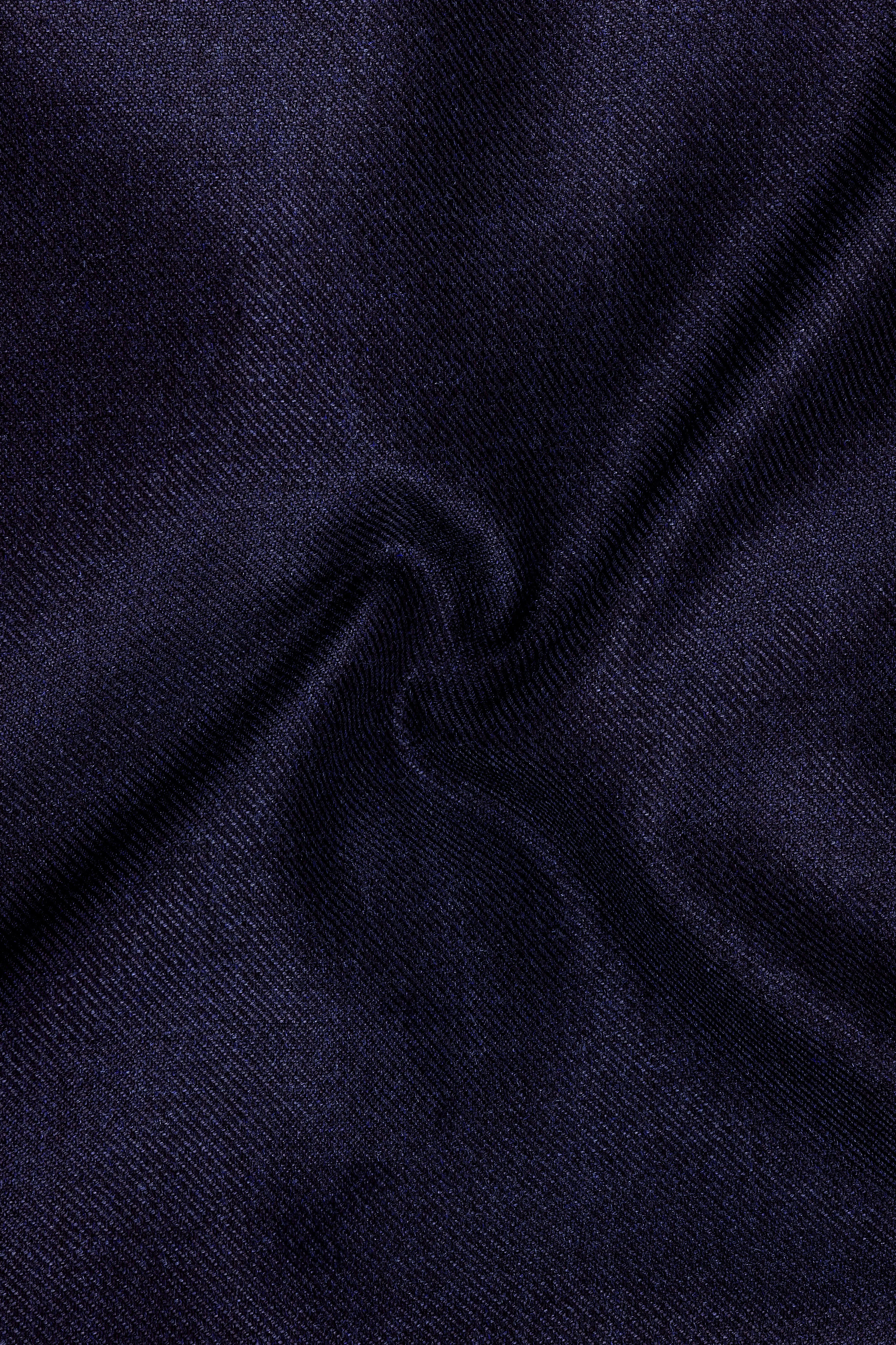 Bluvoro-Mirage Blue Textured Tweed Waistcoat sold by French Crown product image thumbnail 3