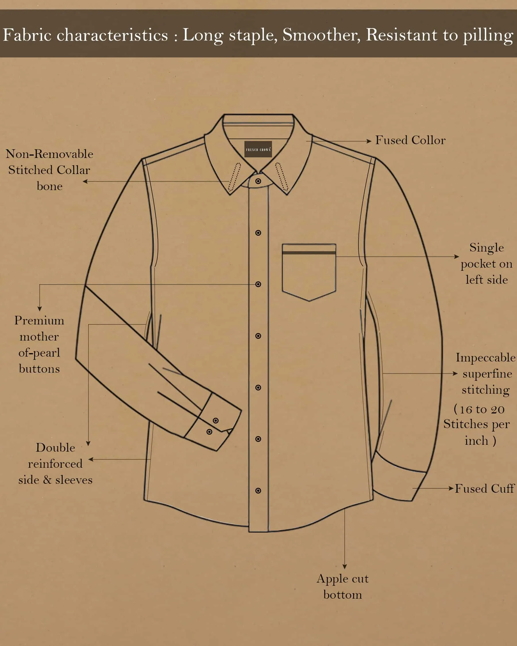 The Maroon Two Tone Chambray Shirt sold by French Crown product image thumbnail 3