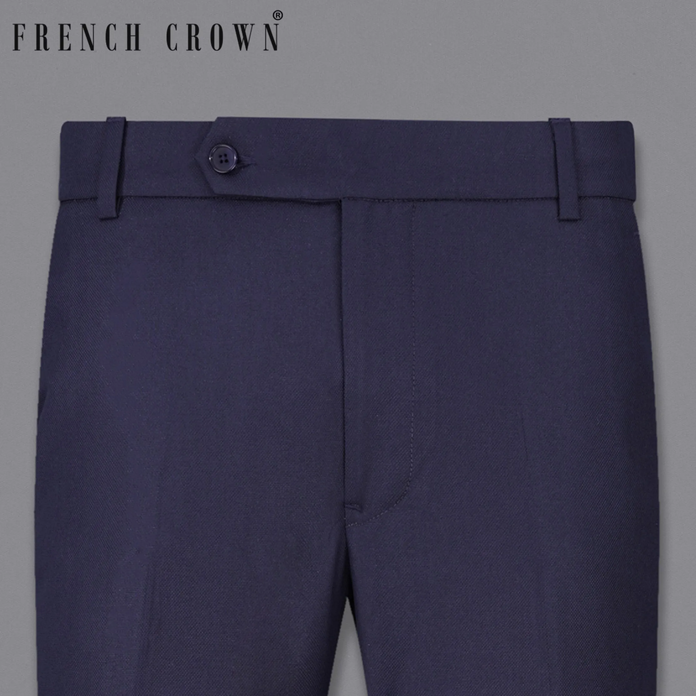 Baltic Sea Dark Violet Pant sold by French Crown
