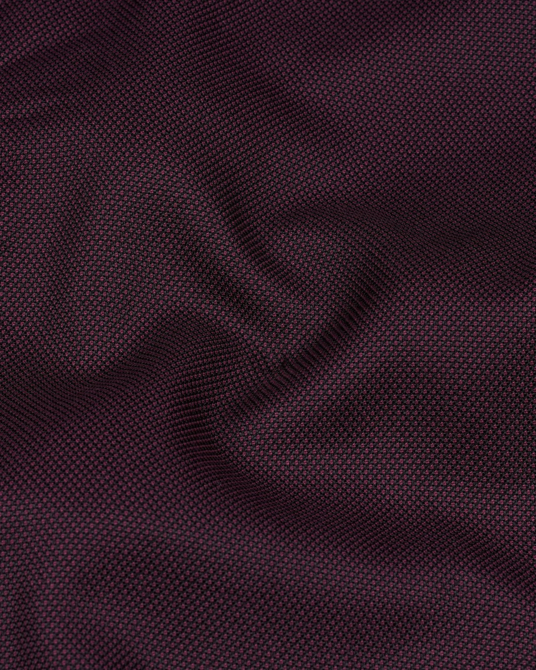 Eclipse Maroon Textured Waistcoat sold by French Crown product image thumbnail 3