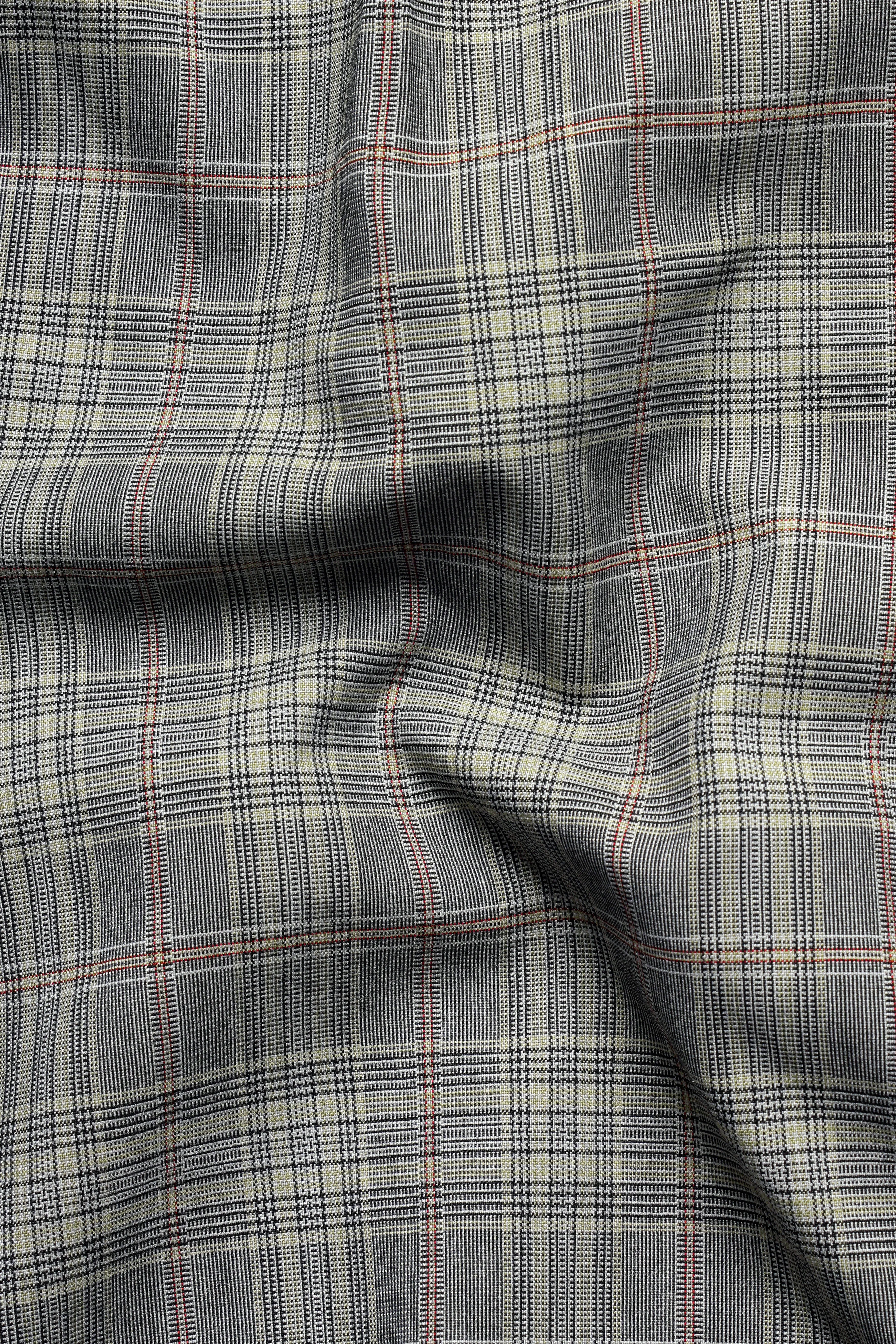 Chalice Gray Plaid Wool Rich Pant sold by French Crown product image thumbnail 3