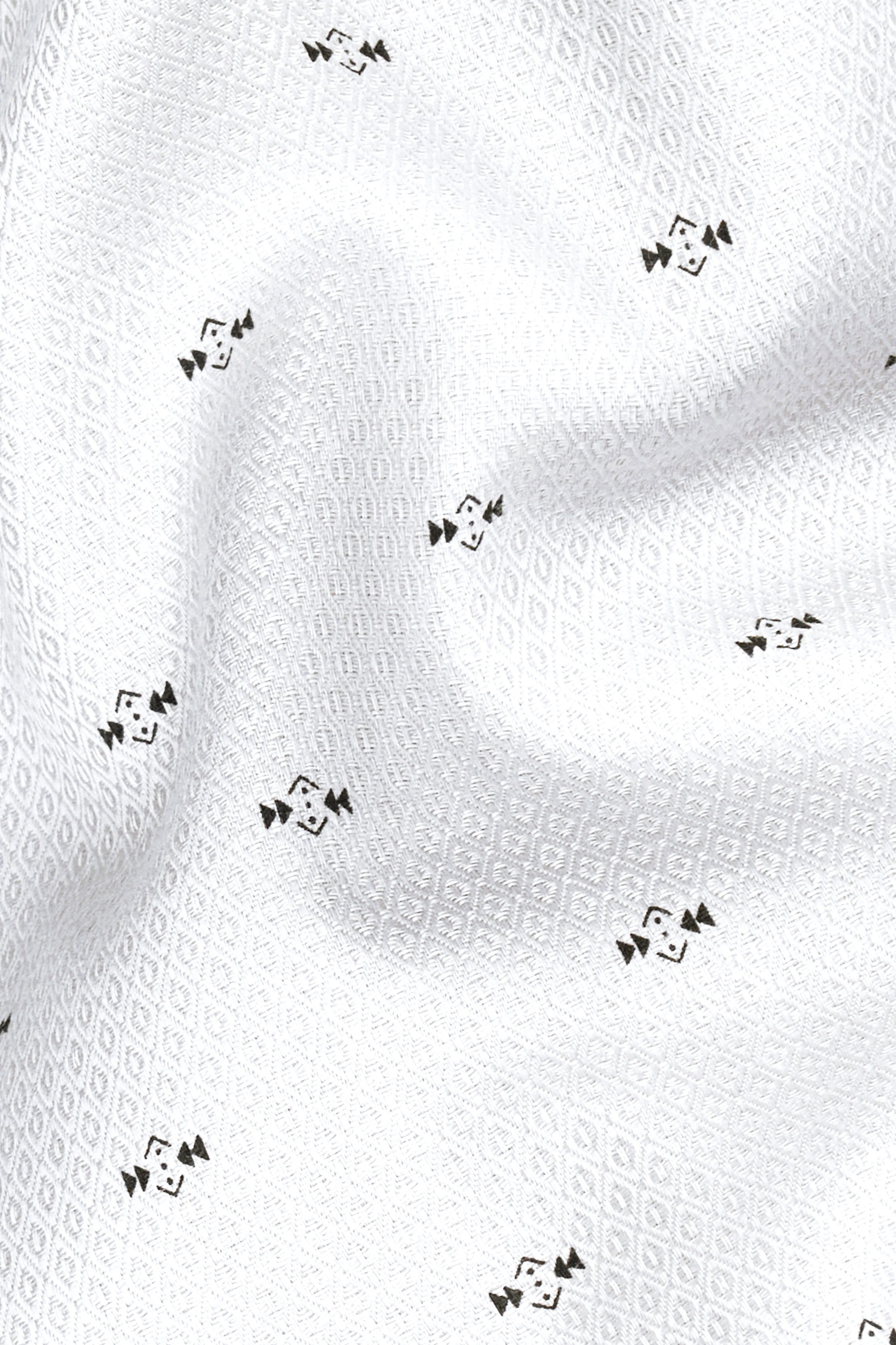 Pale Slate Gray Dobby Textured Premium Giza Cotton Shirt sold by French Crown product image thumbnail 3