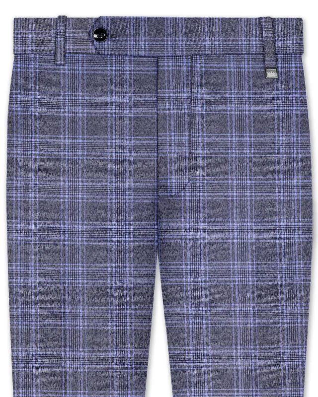 Ironside and Casper Gray Plaid Wool Rich Pant sold by French Crown