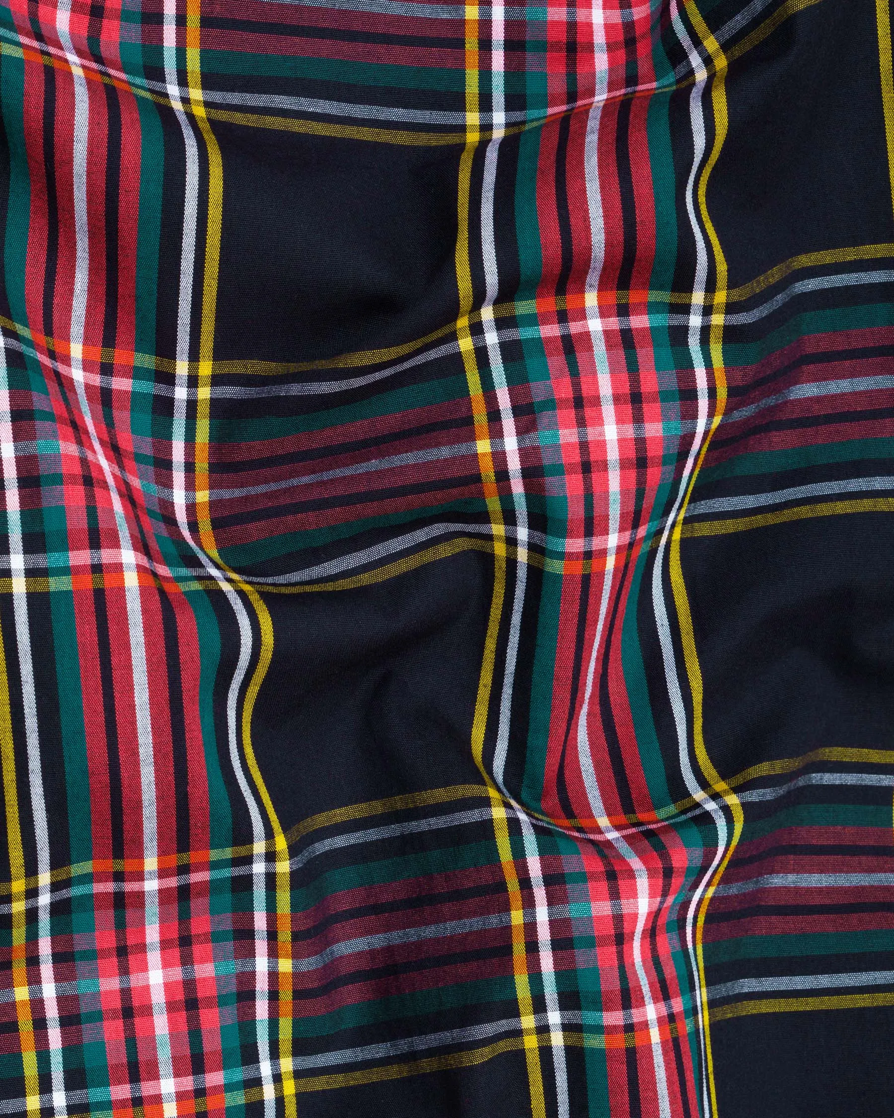 Jade Black Multicolour Plaid Premium Cotton Shirt sold by French Crown product image thumbnail 2