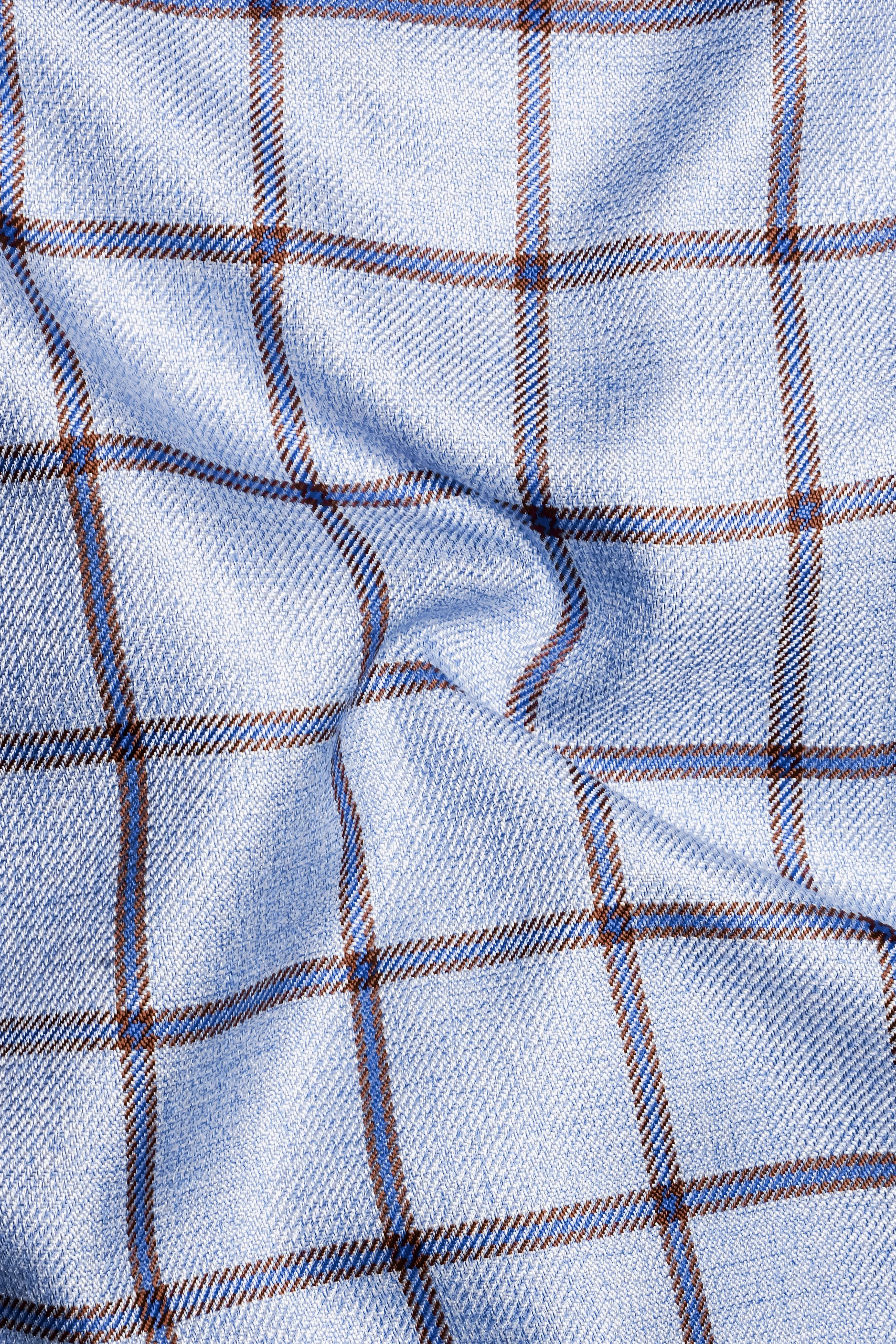 Mistrel-Spun Pearl Blue Windows Wool Rich Double Breasted Suit sold by French Crown product image thumbnail 3