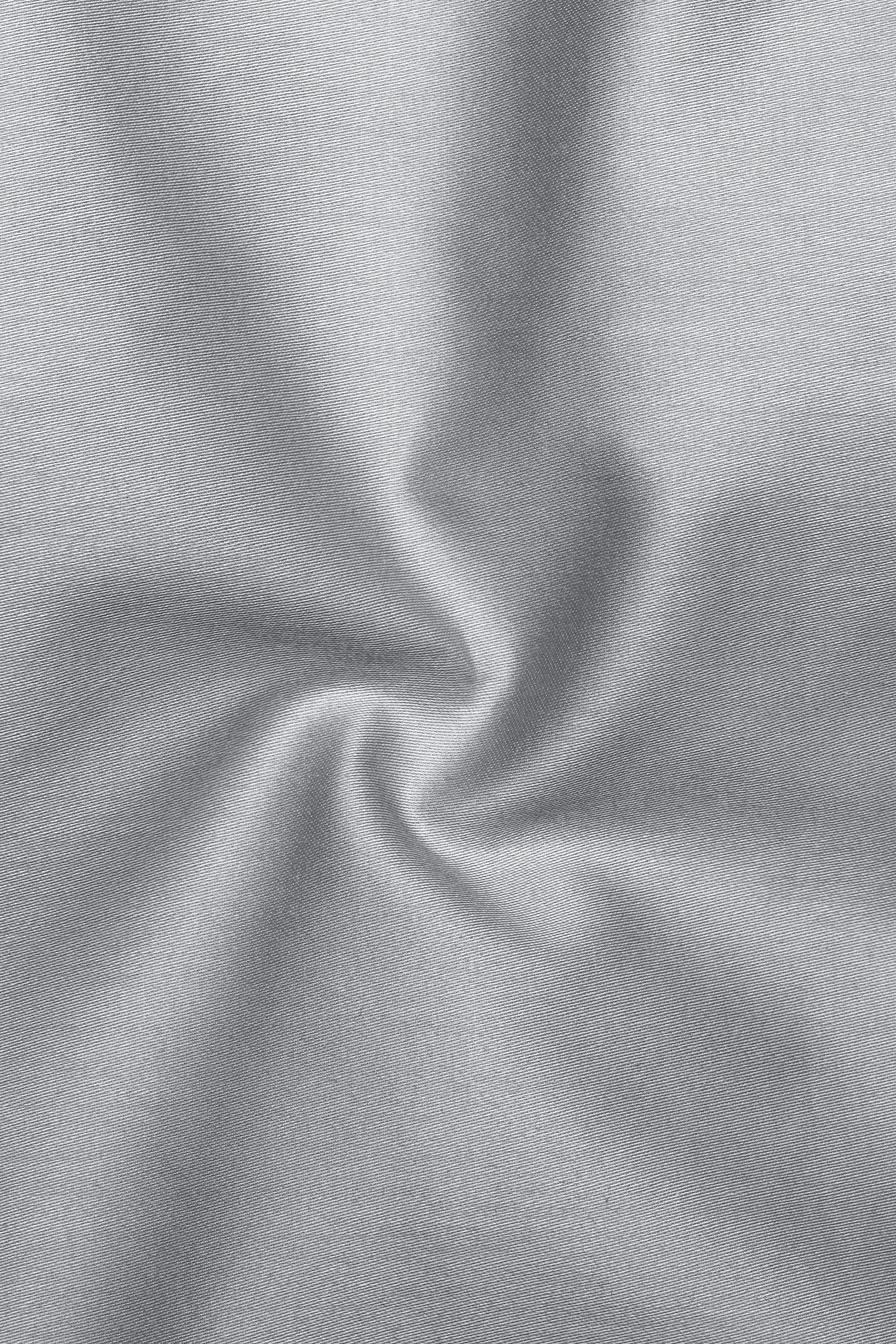 Silvoro-Celeste Gray Subtle Sheen Super Soft Premium Cotton Dress Shirt sold by French Crown product image thumbnail 3