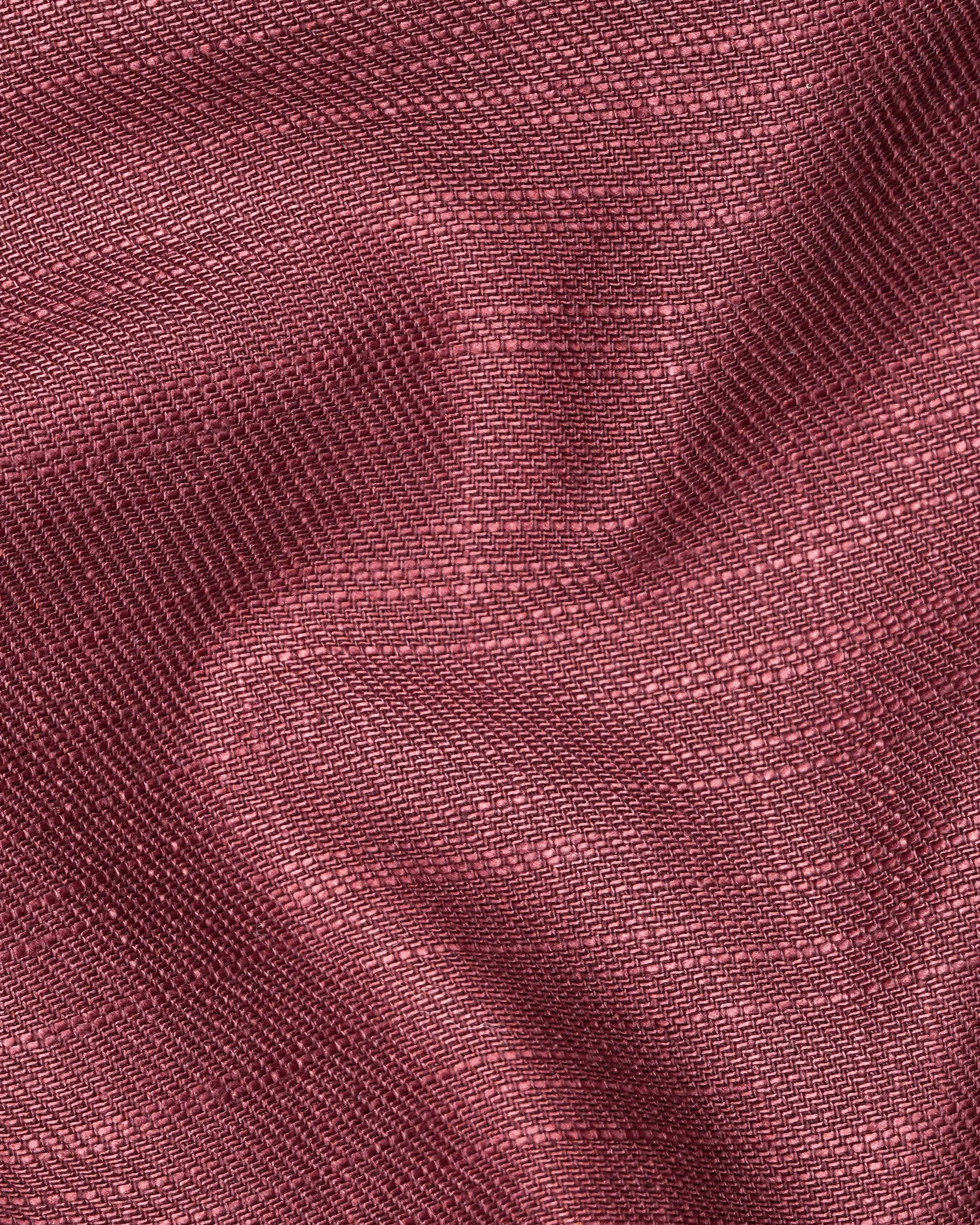 Cordovan Brown with Blue Patch Work Royal Oxford Designer Shirt sold by French Crown product image thumbnail 2