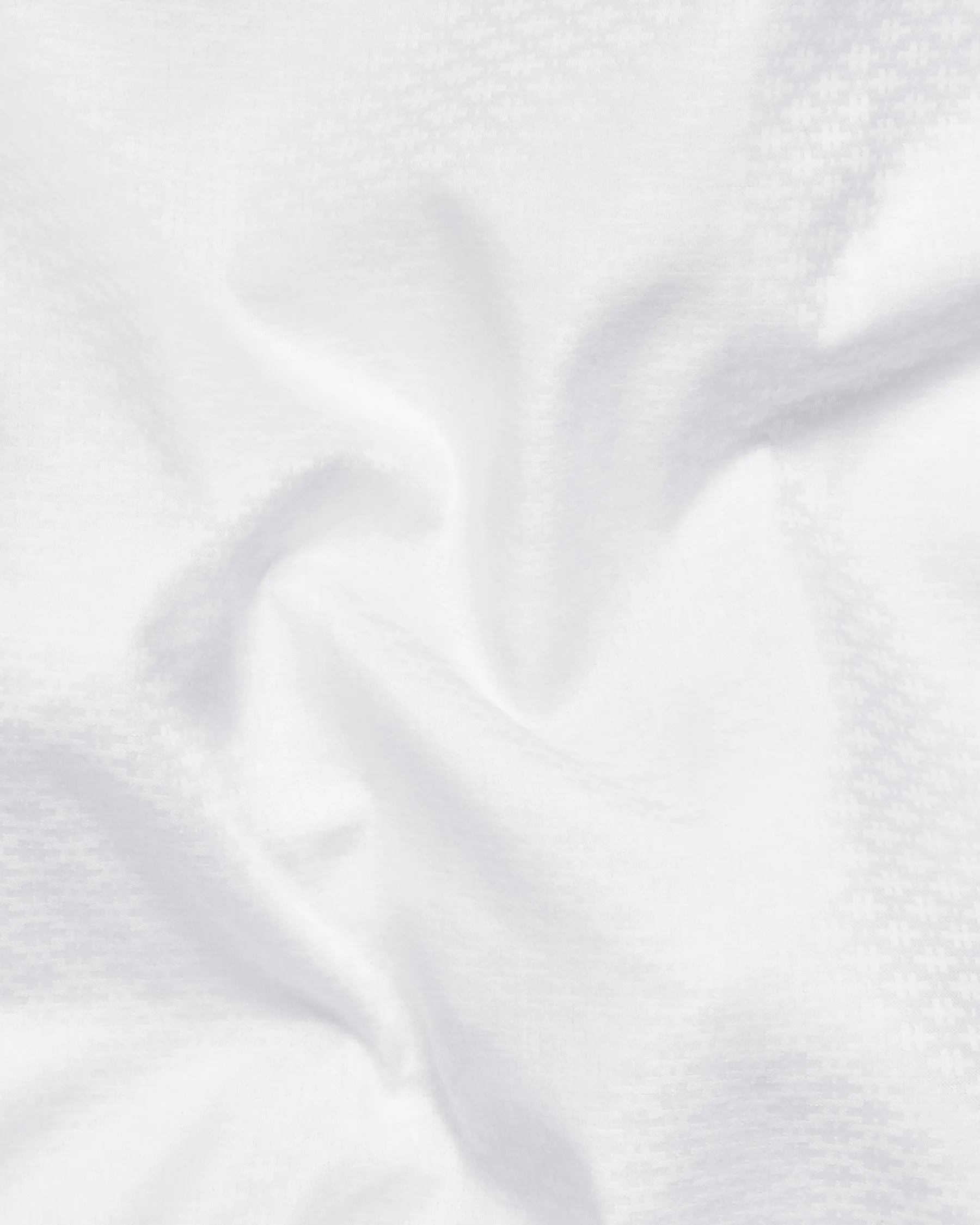 Bright White Jacquard Textured Premium Giza Cotton Shirt sold by French Crown product image thumbnail 2