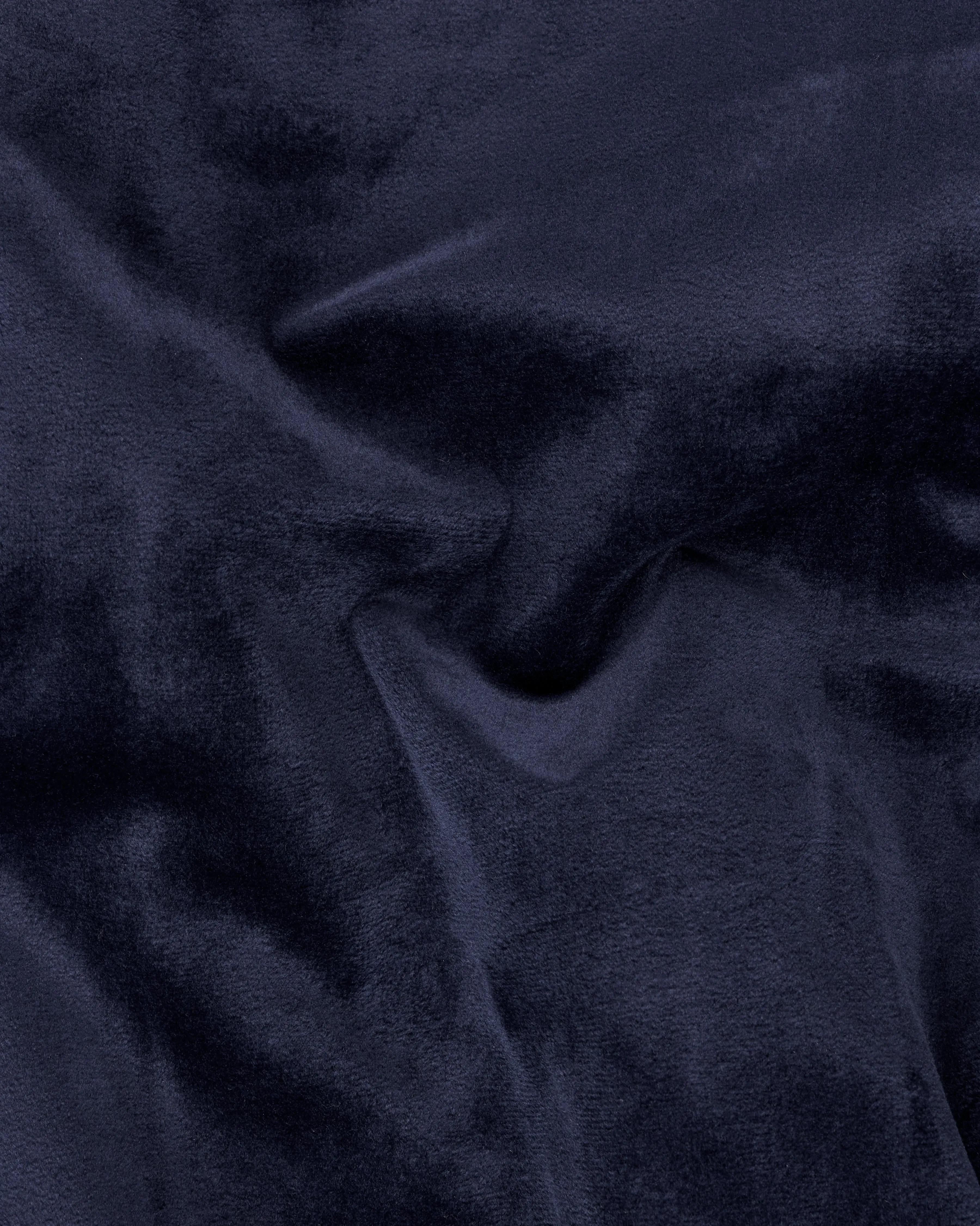 Thunder Blue Velvet Tuxedo Designer Suit sold by French Crown product image thumbnail 3